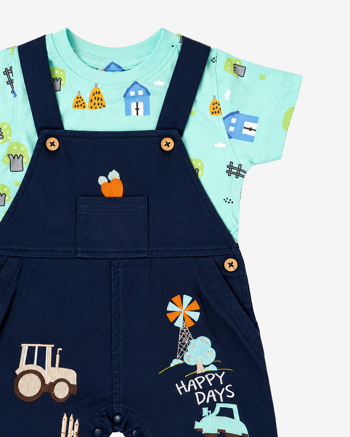 Nuberry Boys Dungaree | Soft, Breathable & Comfortable