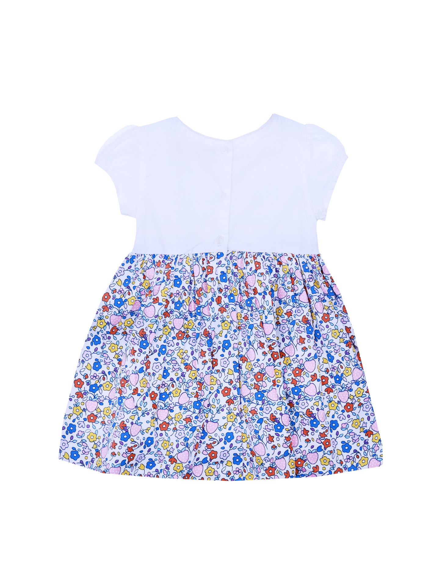 Floral Print Smocking Dress for Girls