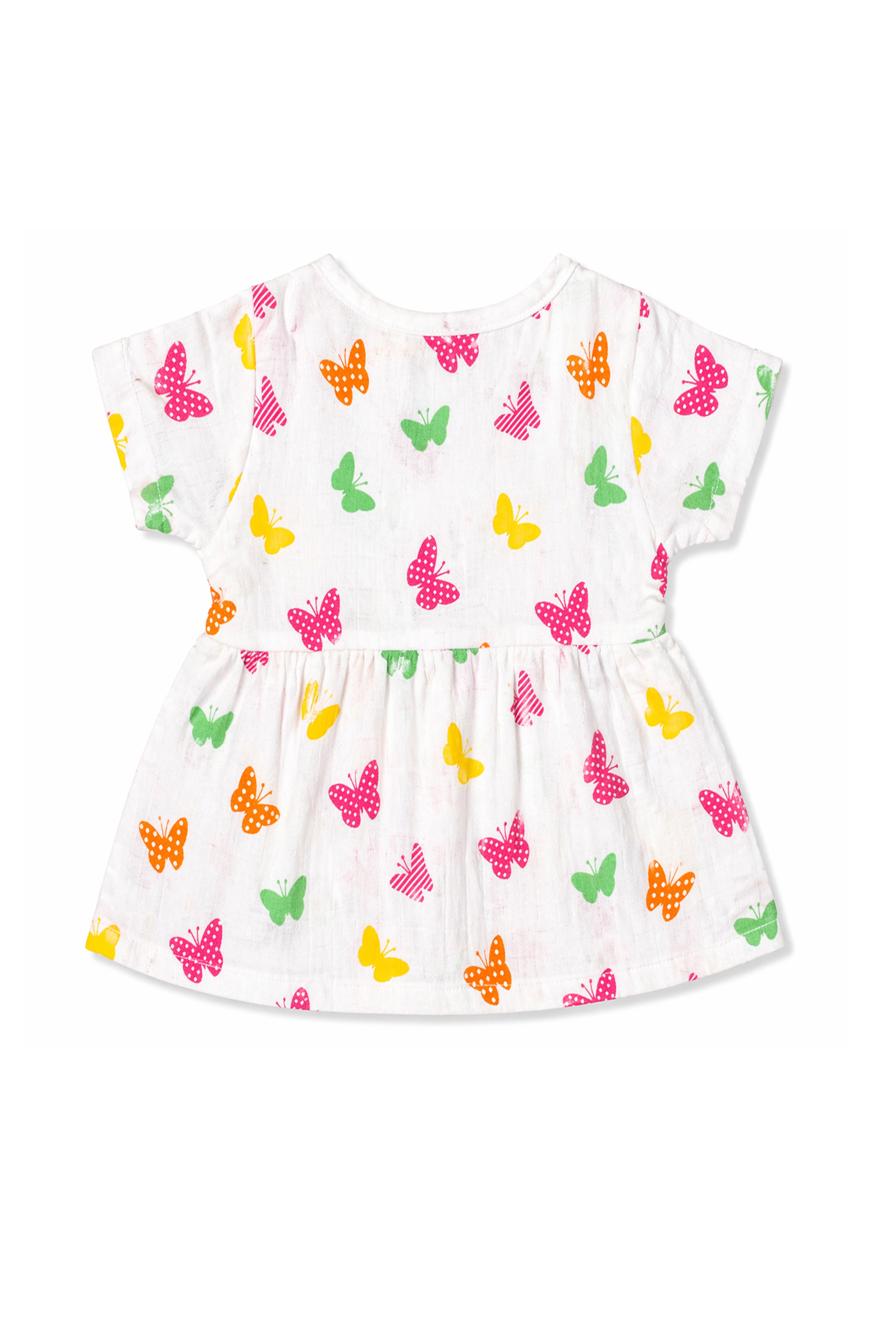 Nuberry Newborn Girls | Half Sleeve | Muslin Frock