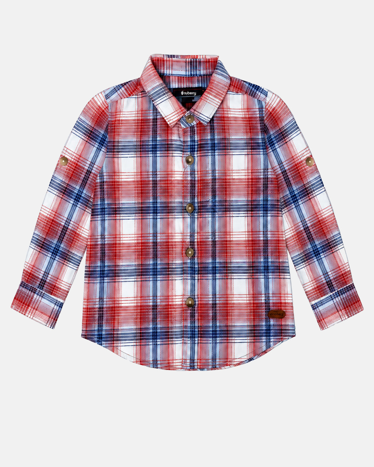 Nuberry Boys Full-Sleeve Shirt | Classic Style, Little Comfort