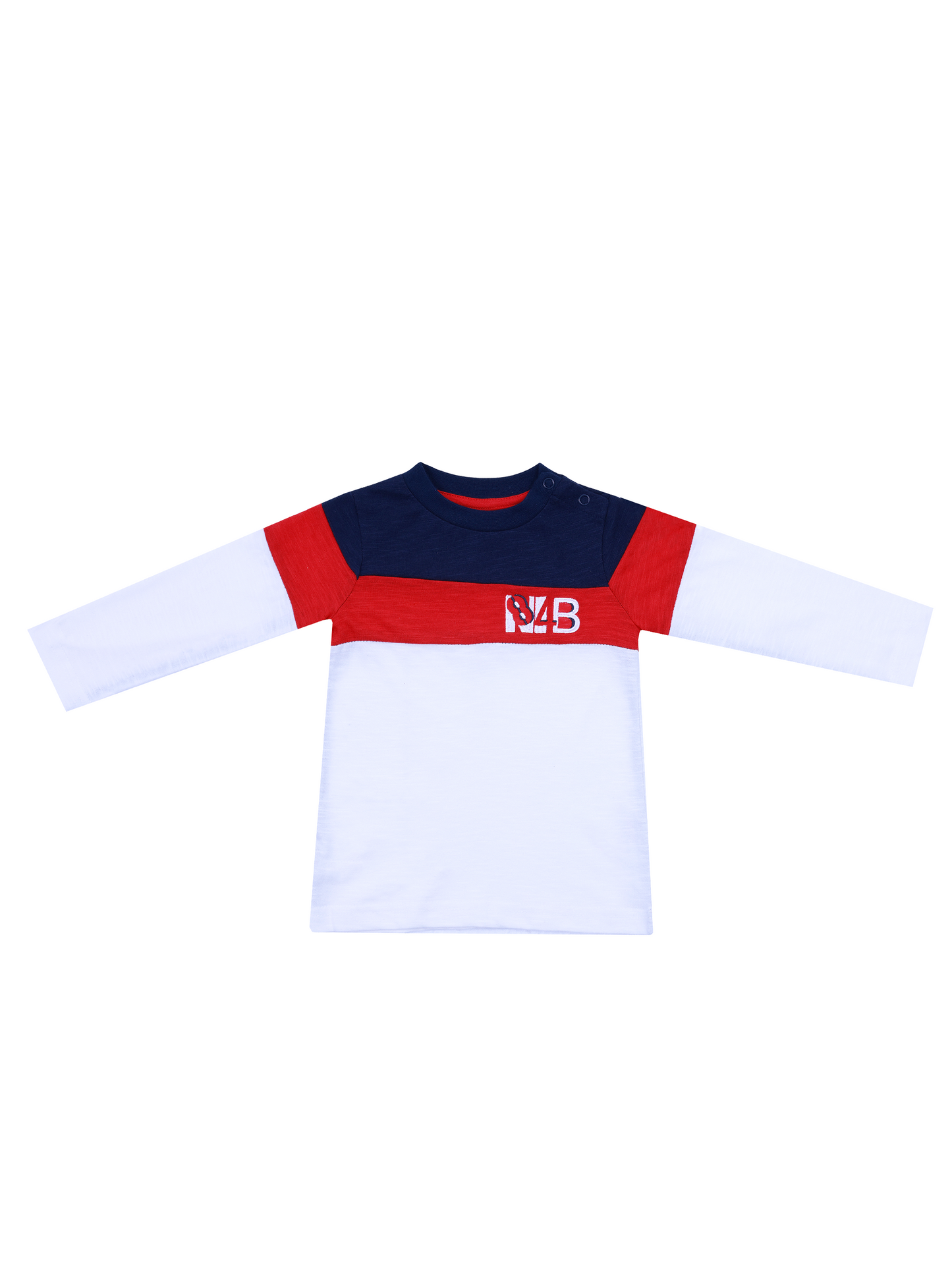 Color Block Full Sleeve T-Shirt for Boys