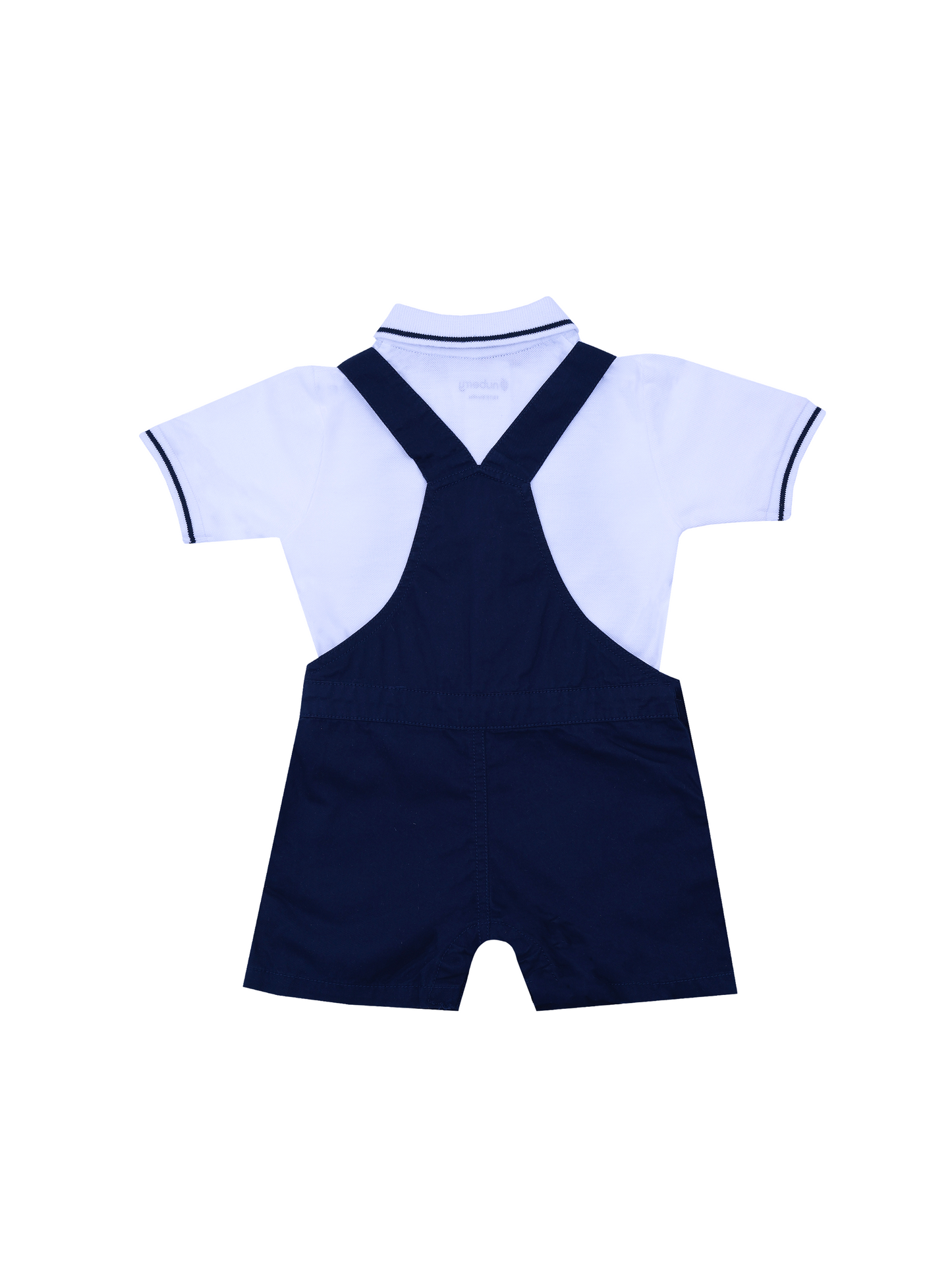 Navy Blue Dungaree Set for Boys