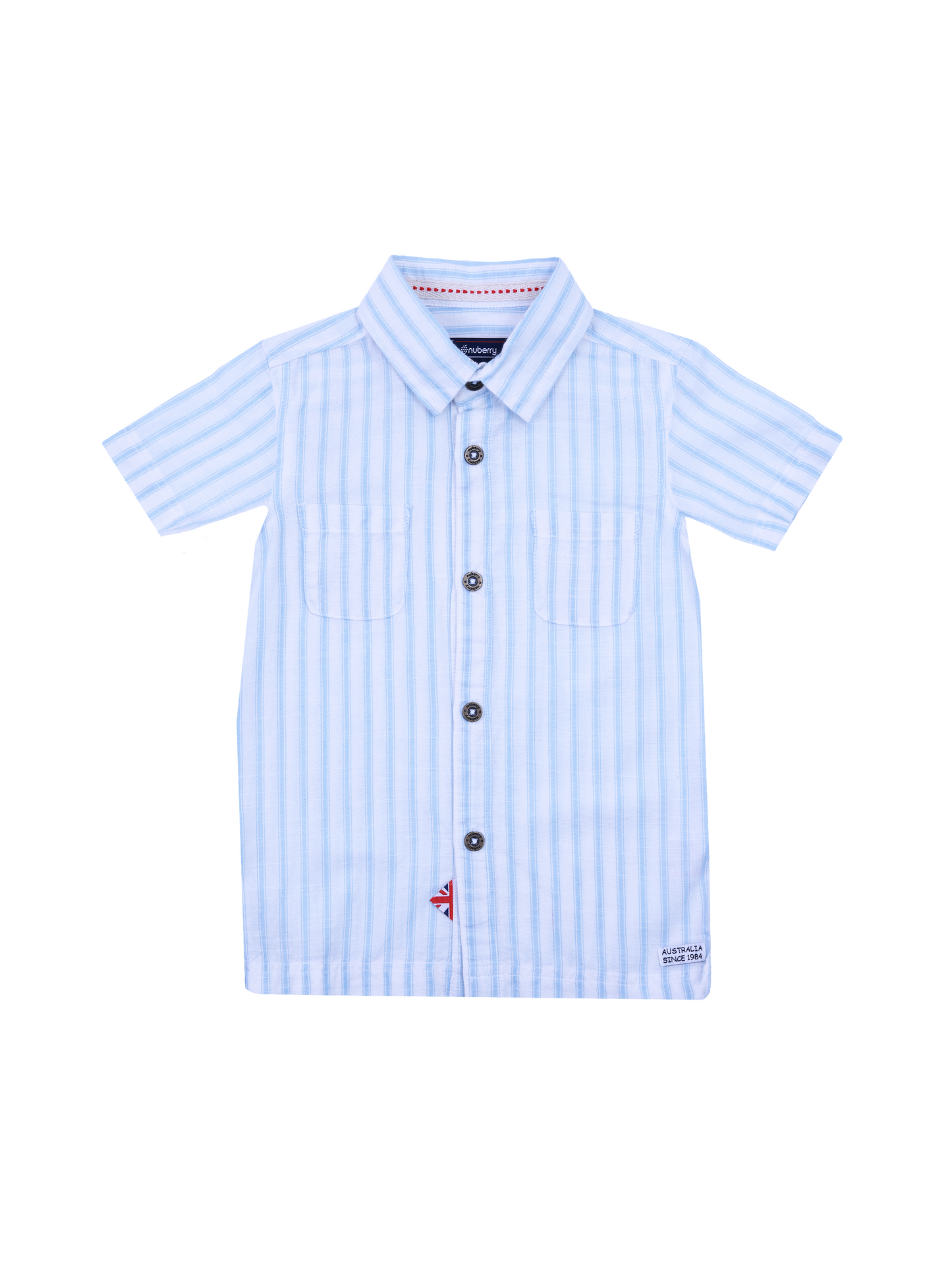 Light Blue Striped Shirt for Boys