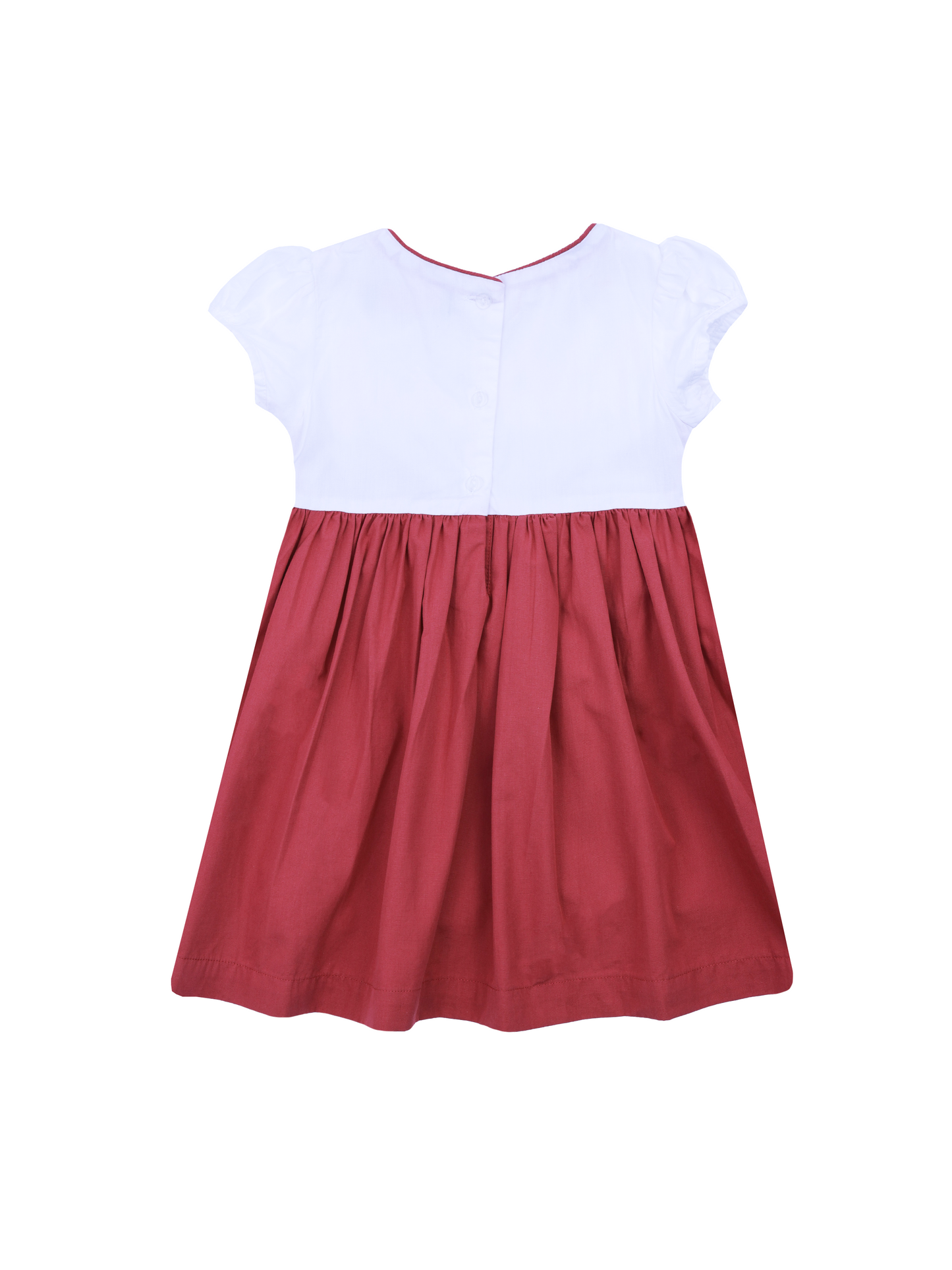 Red Smocking Dress for Girls