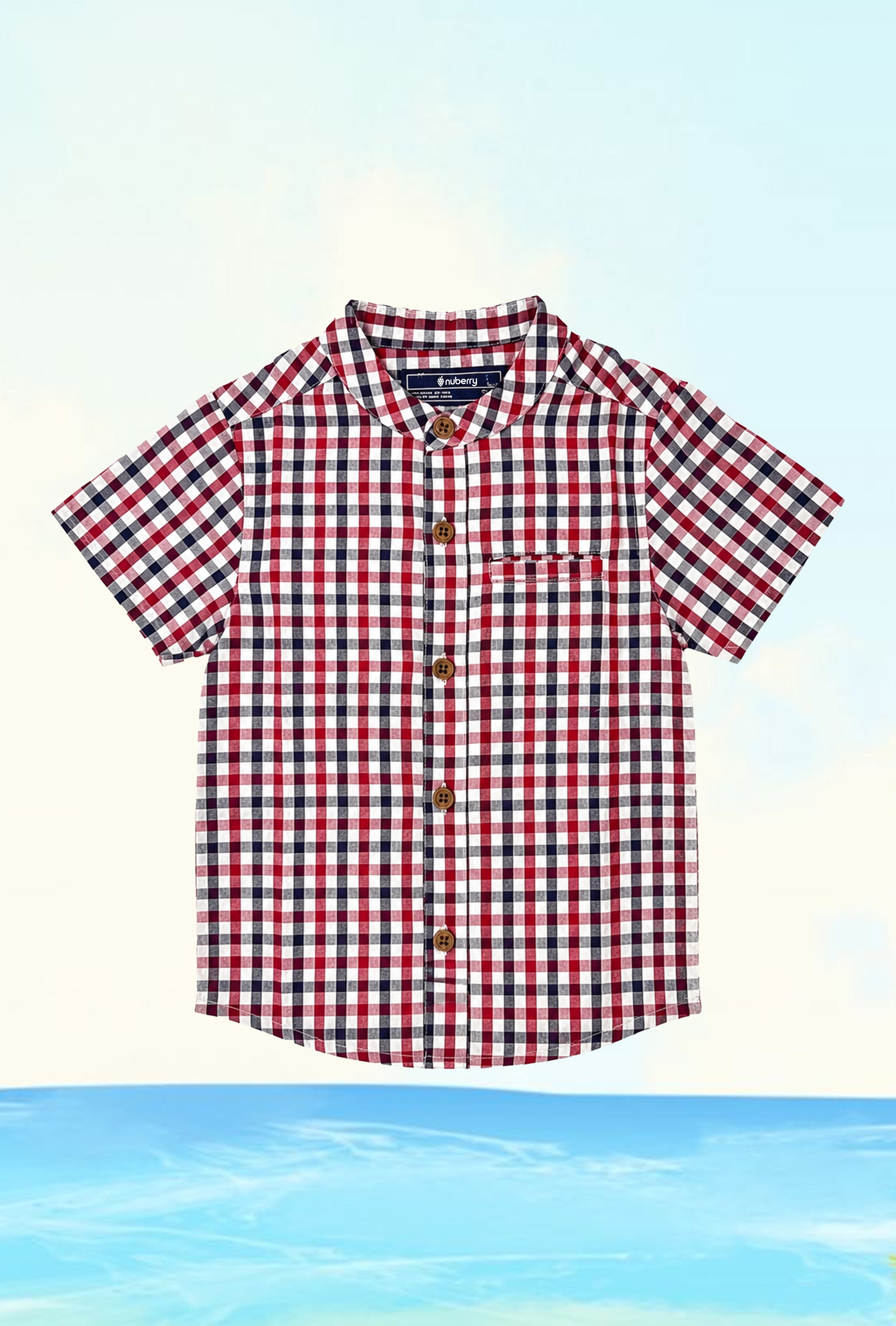 Nuberry Boys Half-Sleeve Shirt | Smart Looks, All-Day Comfort
