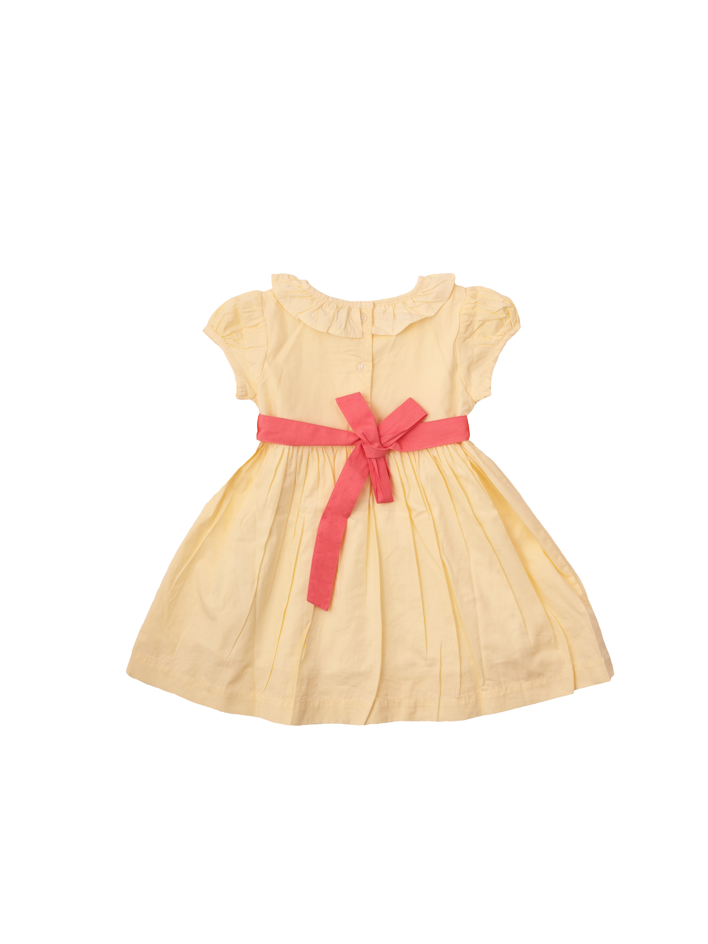 Yellow Smocking Dress for Girls