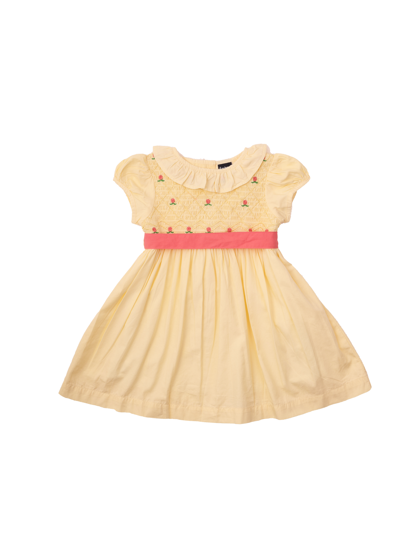 Yellow Smocking Dress for Girls