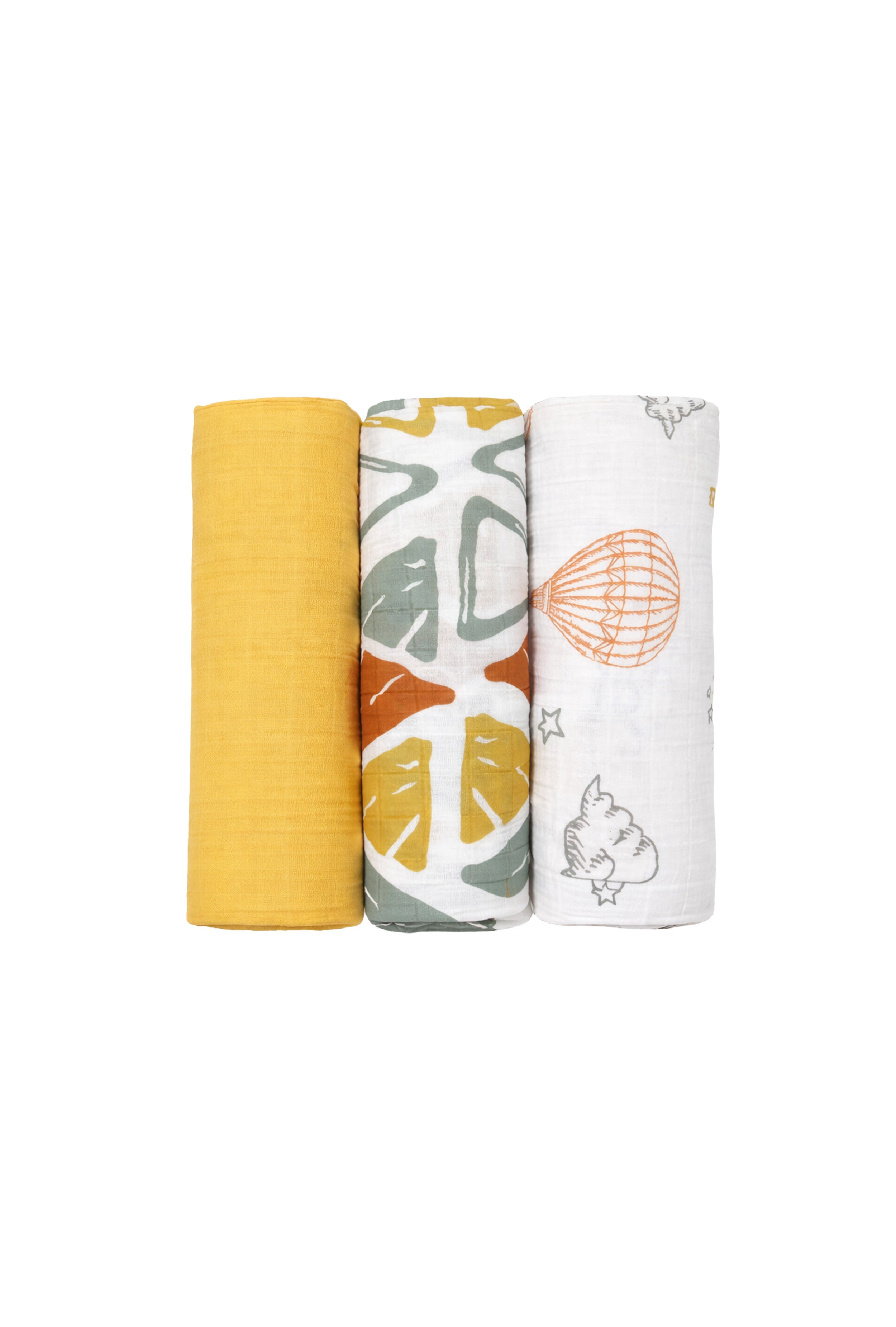 Light as Air, Soft as Love | Nuberry Baby Swaddle - Pack of 3