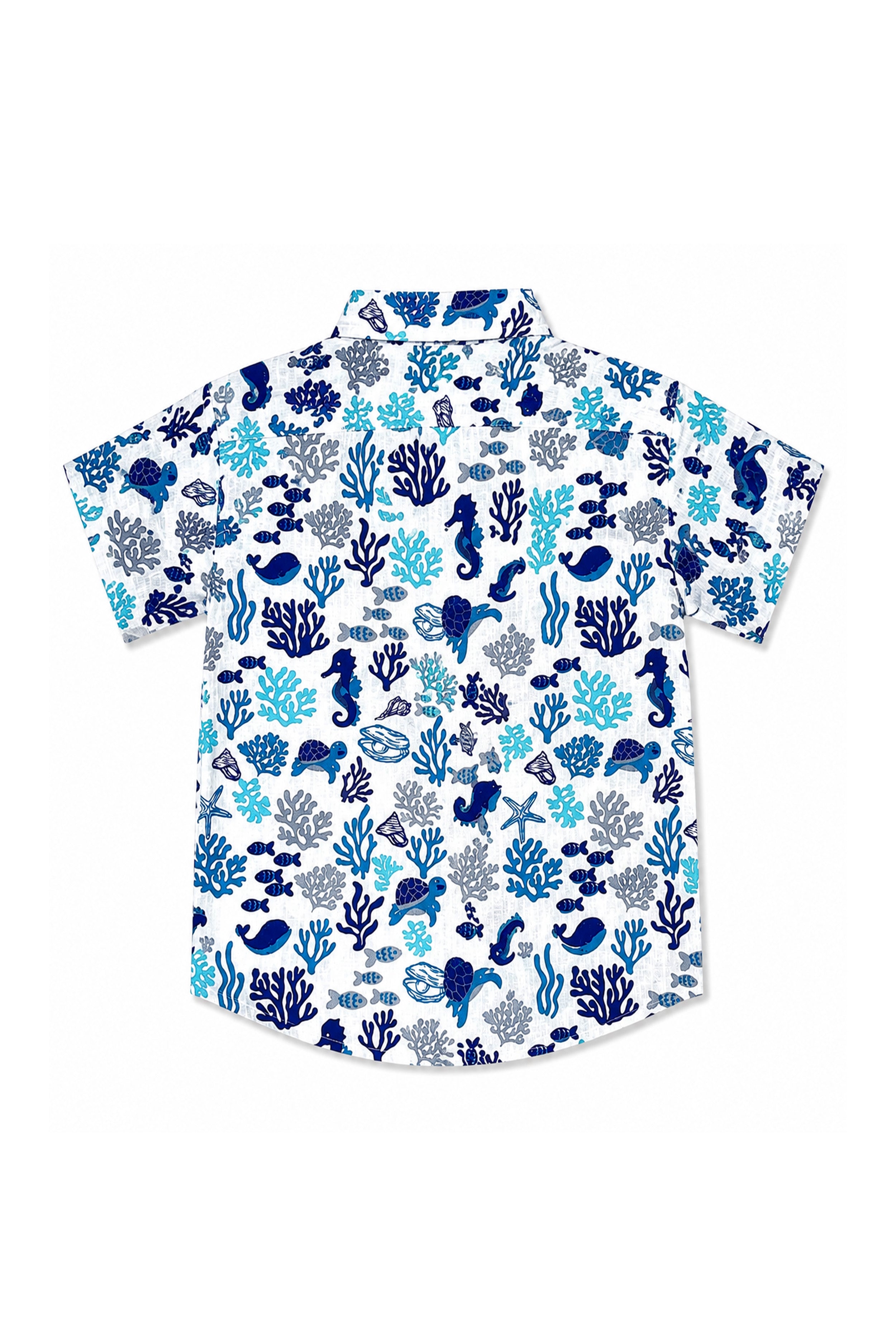 Nuberry Boys Half Sleeve Shirt | Playful Prints for Joyful Moments