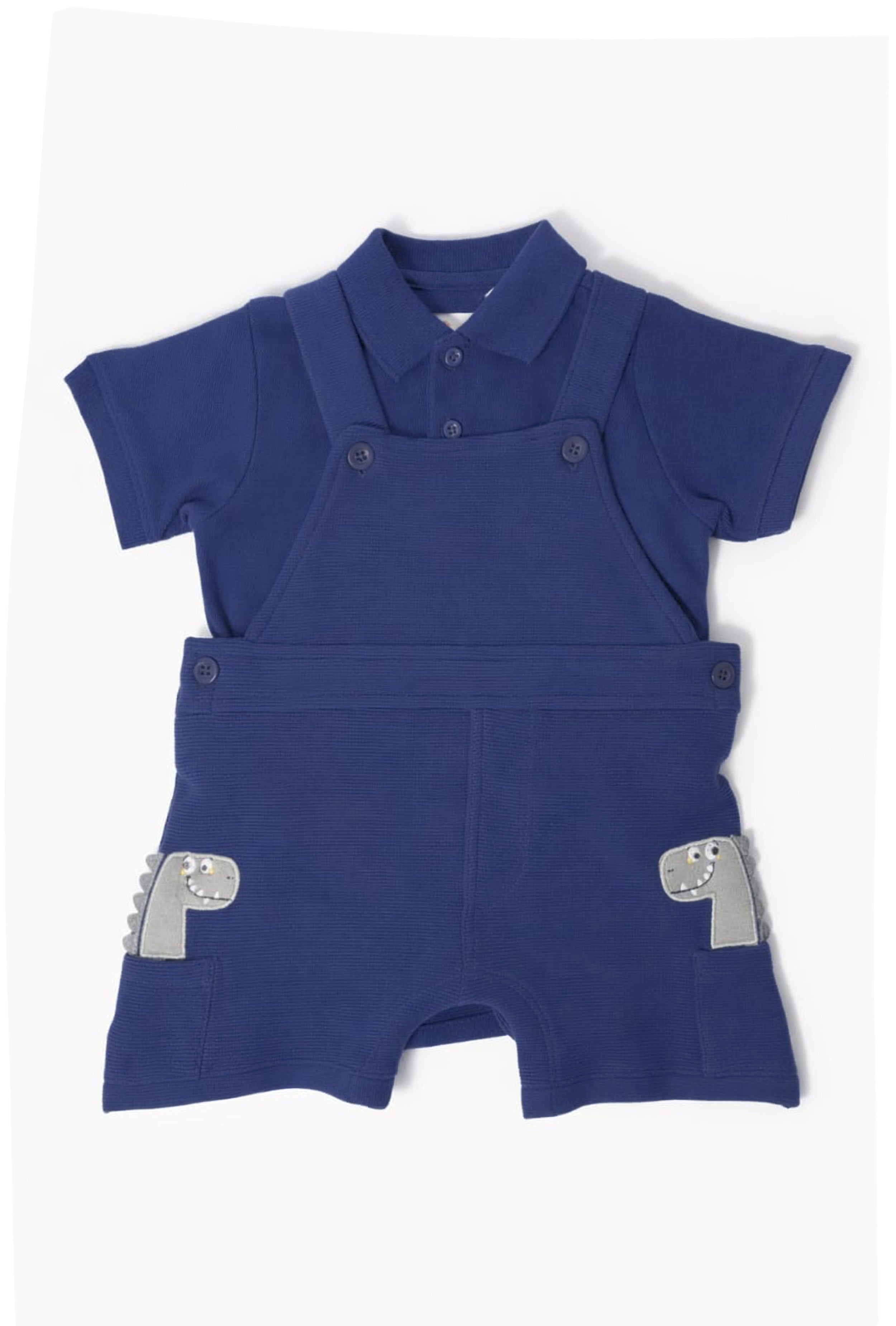 Nuberry Boys Dungaree | Soft & Breathable | Navy