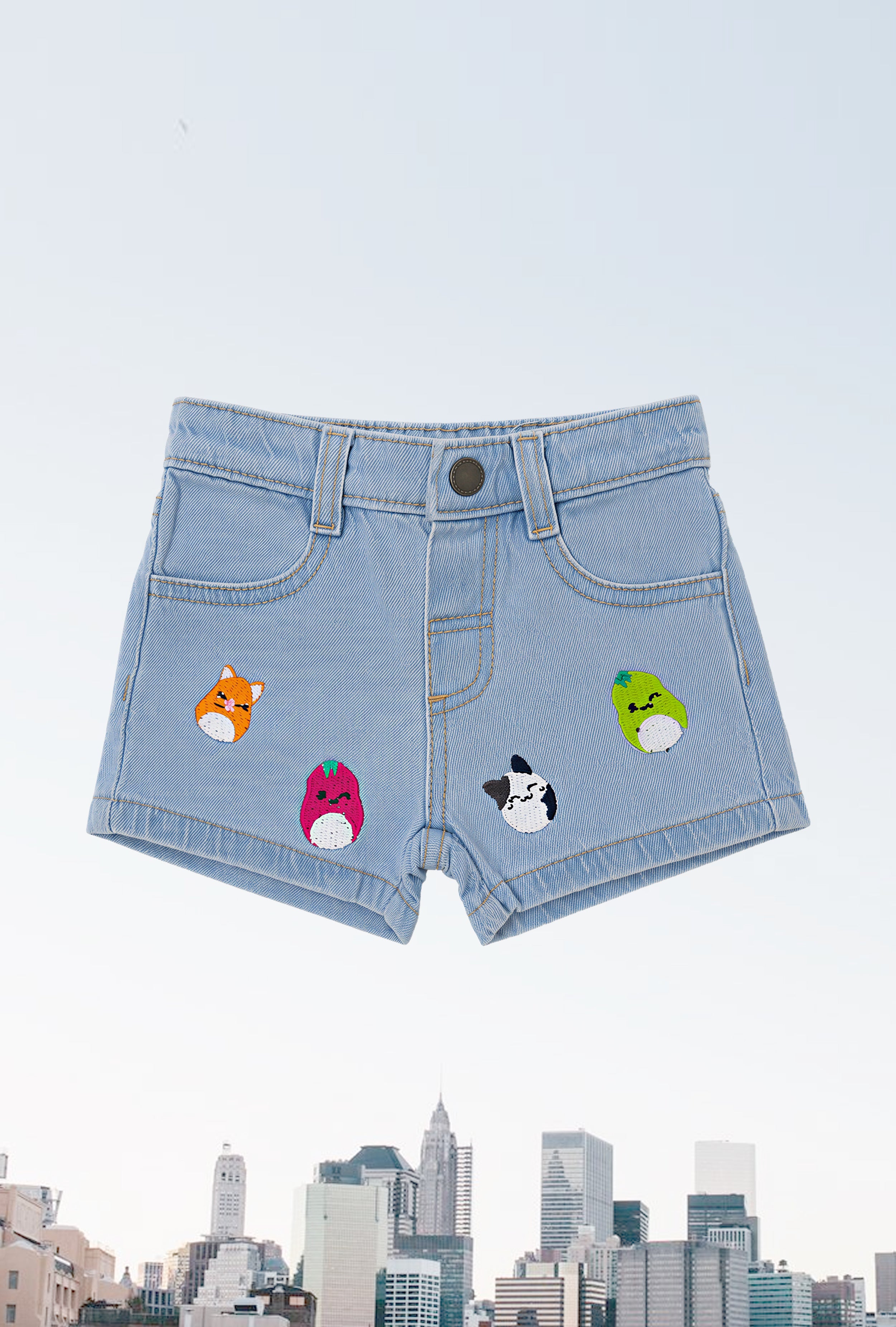 Nuberry Little Explorer Girls Denim Shorts | Soft, Comfy & Stylish