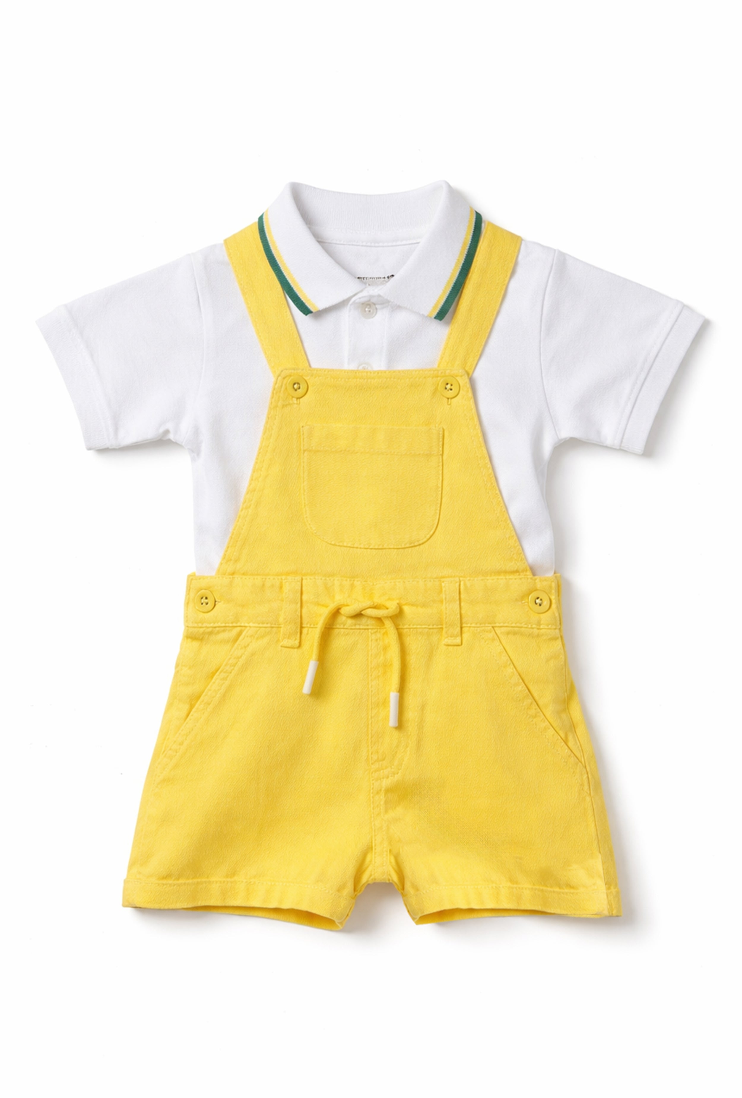 Nuberry Boys Dungaree | Soft & Breathable | Yellow