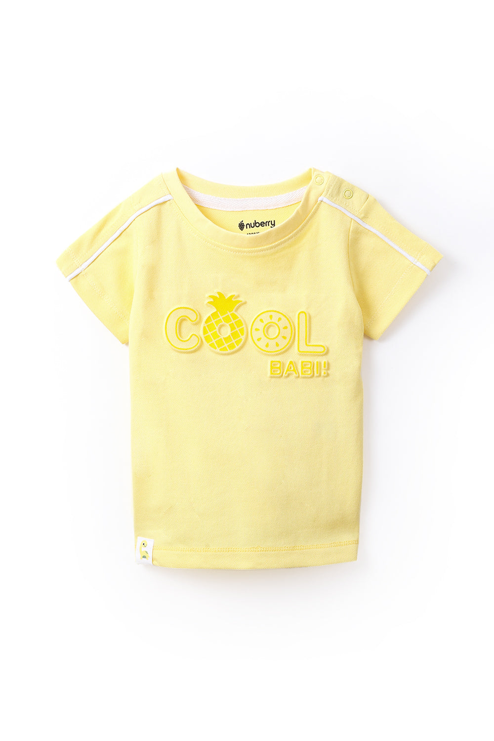 NUBERRY KIDS BOY-T-SHIRT-CASUAL ROUND NECK HALF SLEEVE YELLOW
