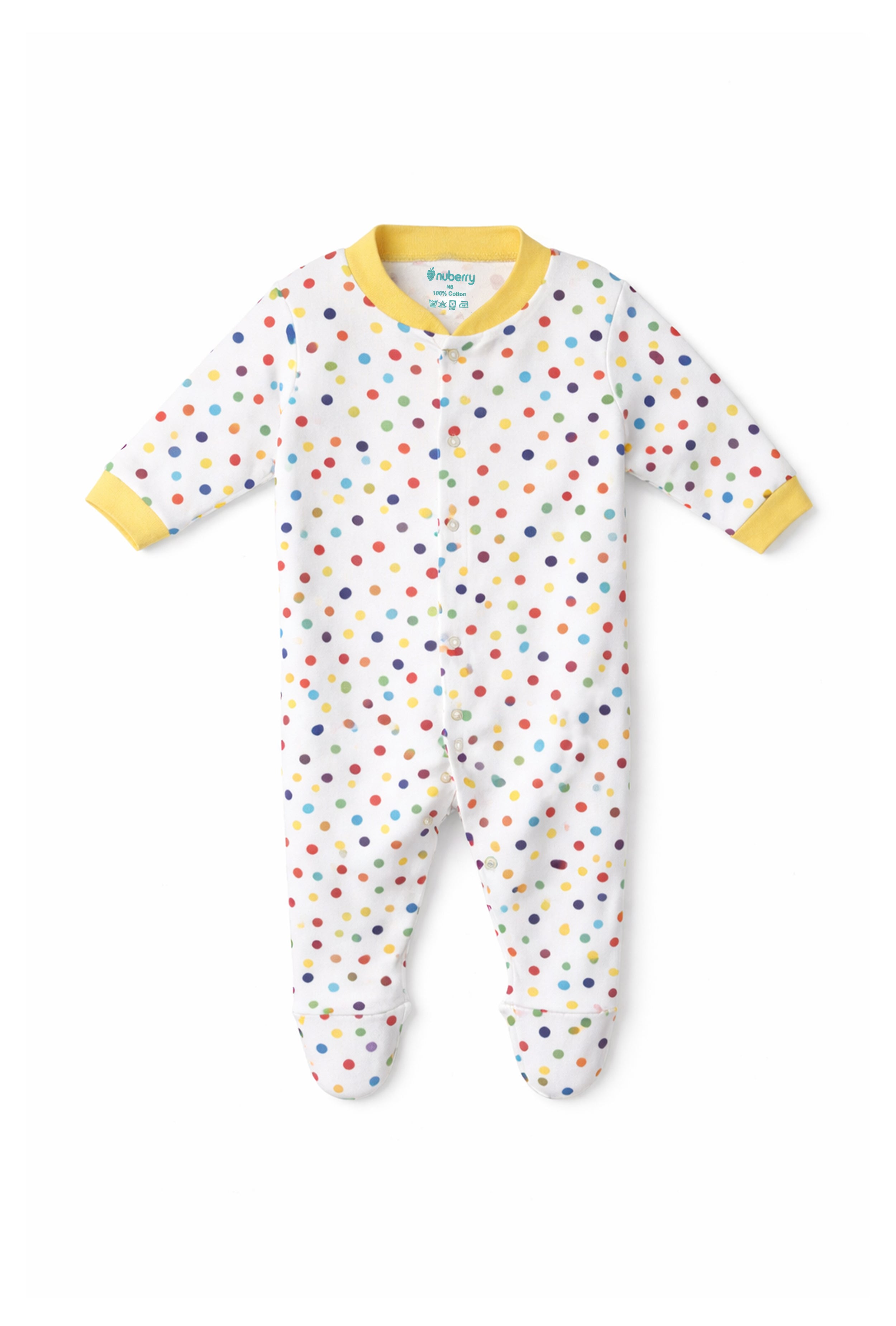 Mom’s Choice Pure Cotton Sleep Suits (3-Pack)