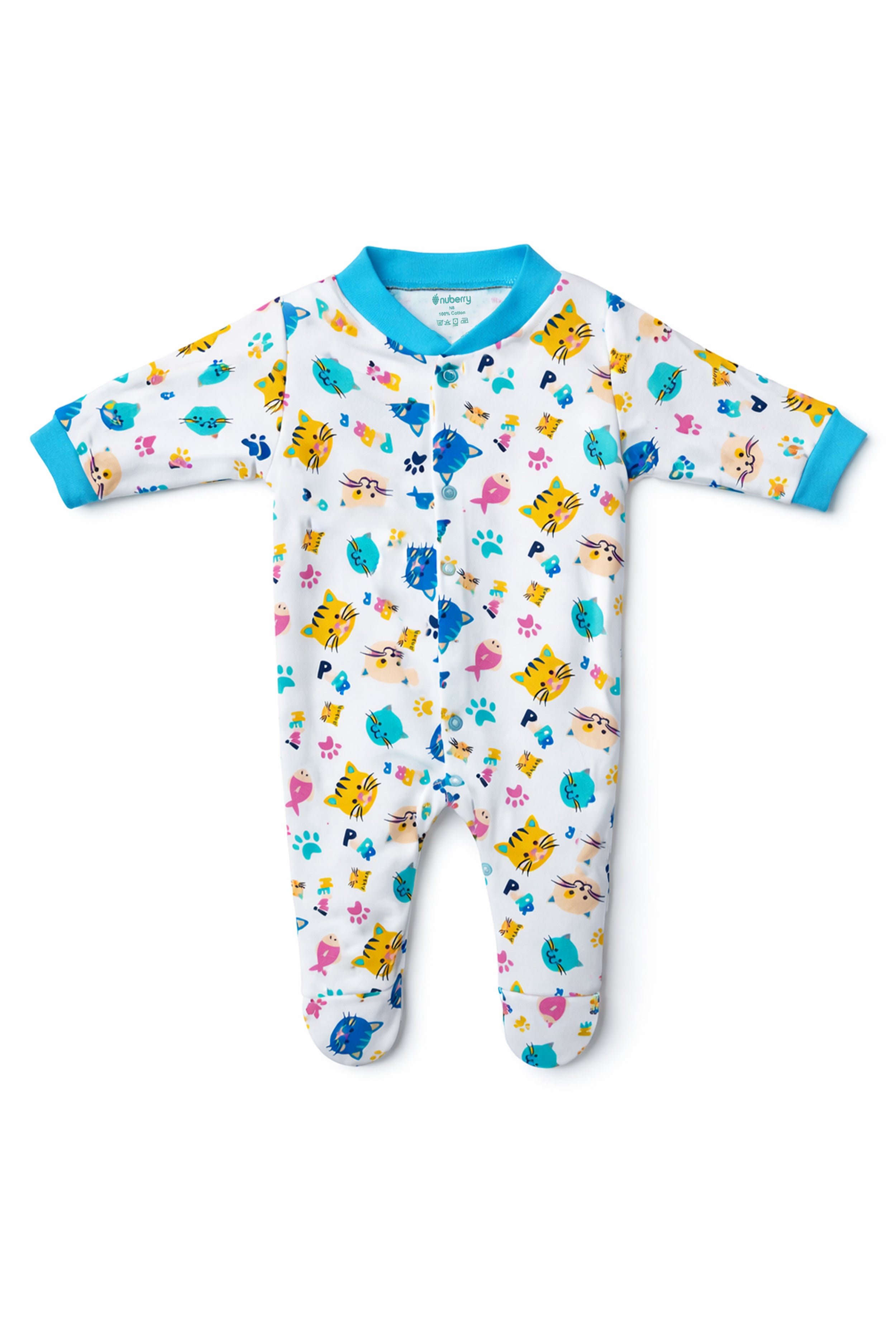 Mom’s Choice Pure Cotton Sleep Suits (3-Pack)