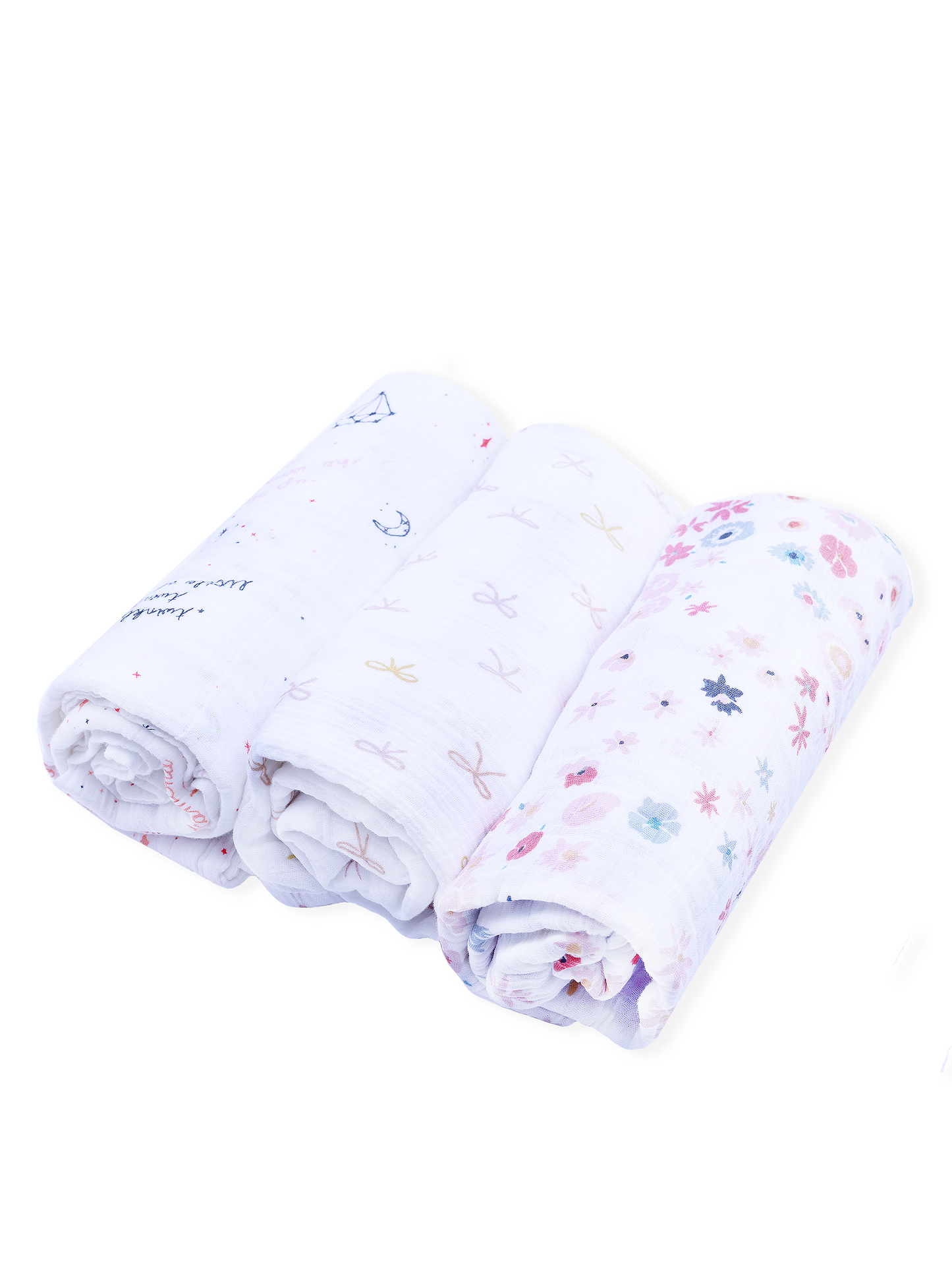 Set of 3 Muslin Swaddles