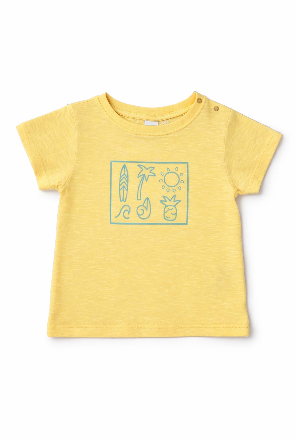Nuberry Boys Cotton T-Shirt | Soft & Breathable | Yellow - Neubaby Stores