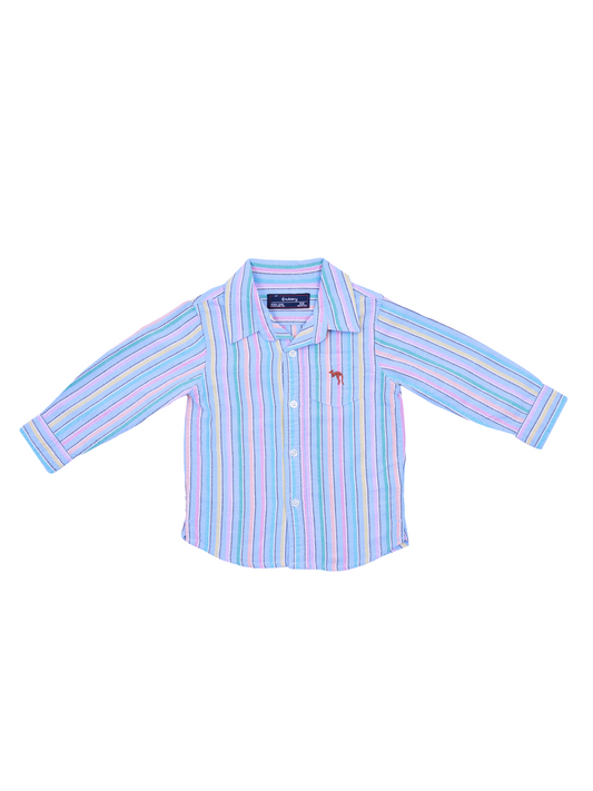 Multicolor Striped Full Sleeve Shirt