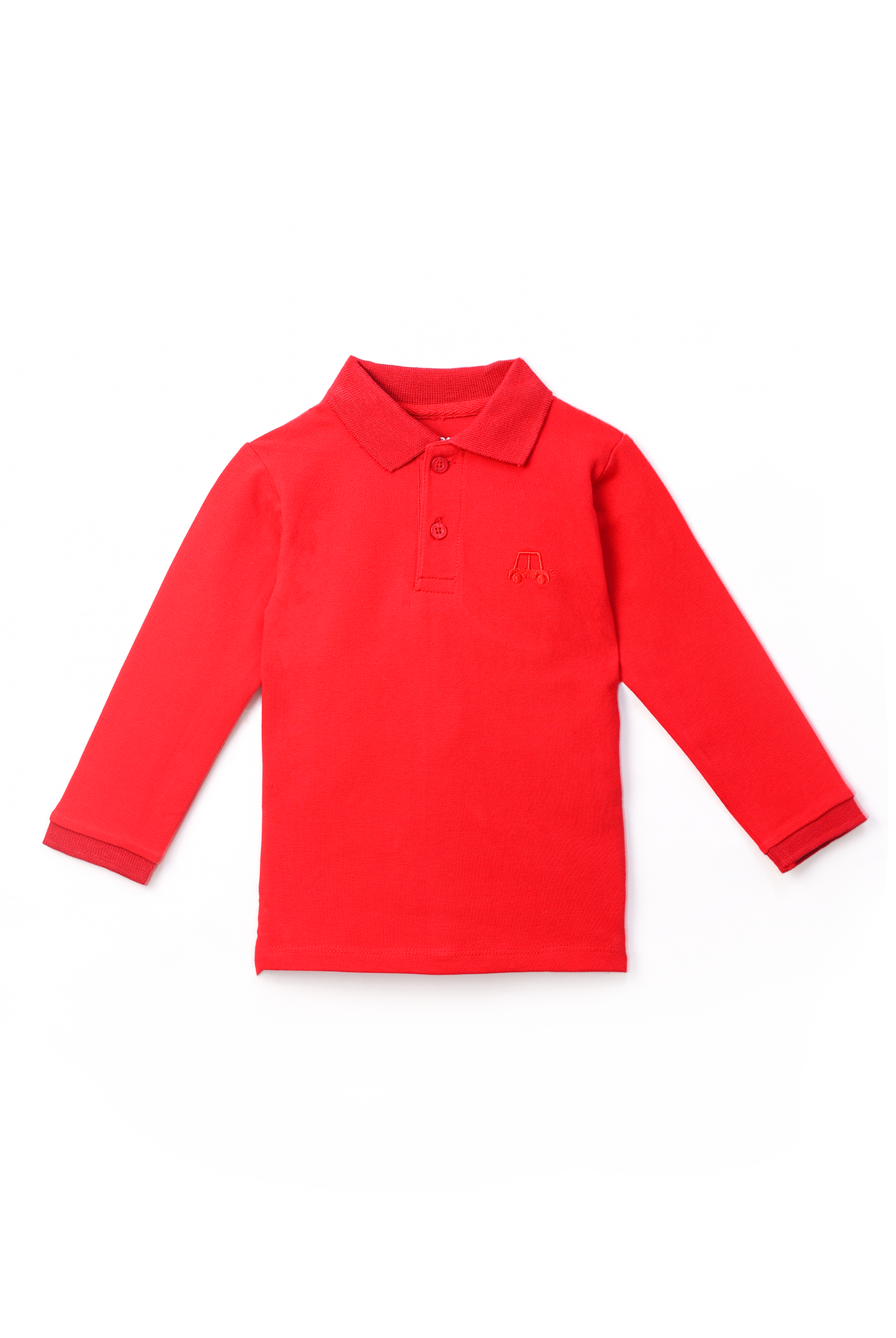NUBERRY KIDS BOY-T-SHIRT-POLO-FULL SLEEVE RED