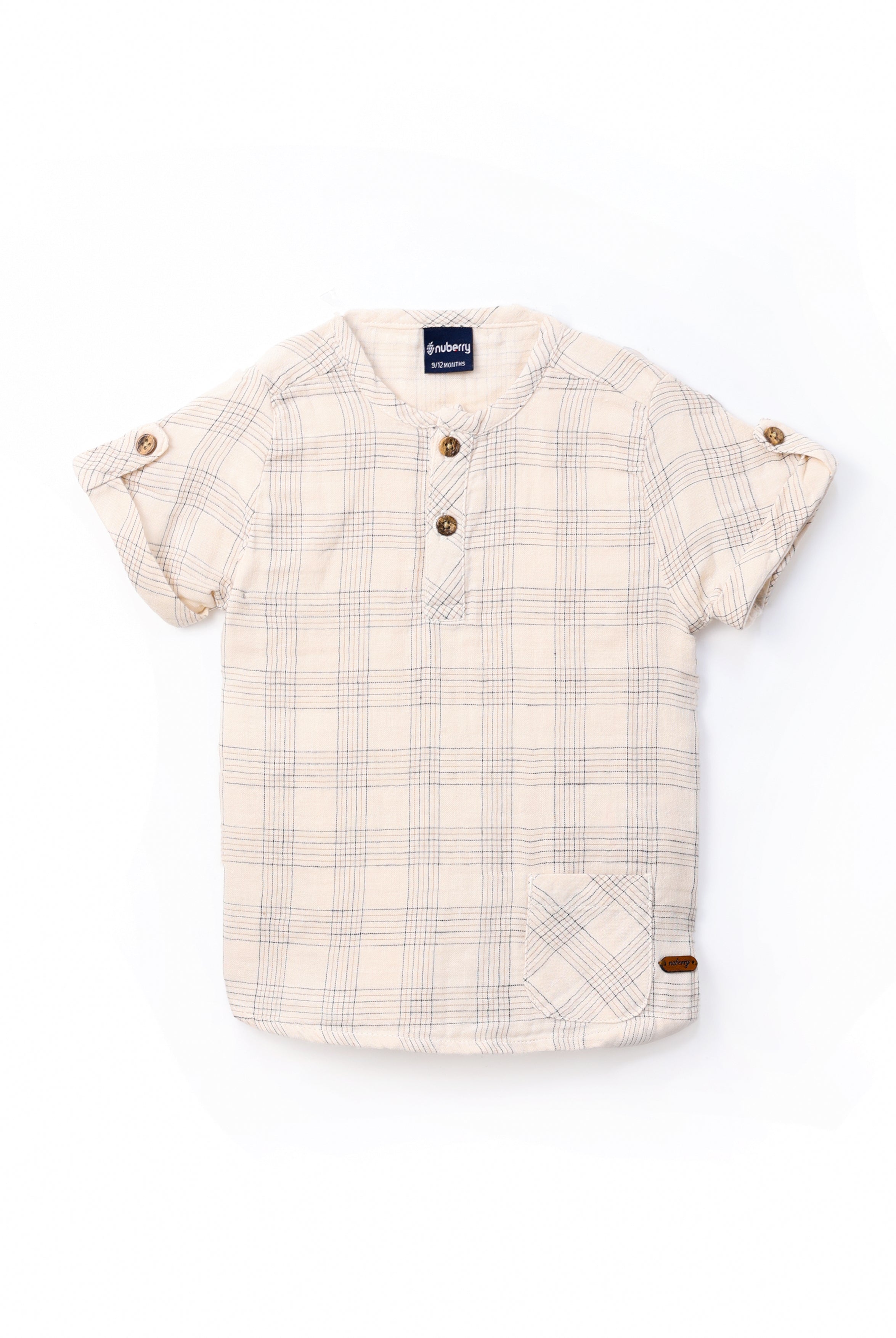 NUBERRY KIDS BOY-KURTA SHIRT-HALF SLEEVE