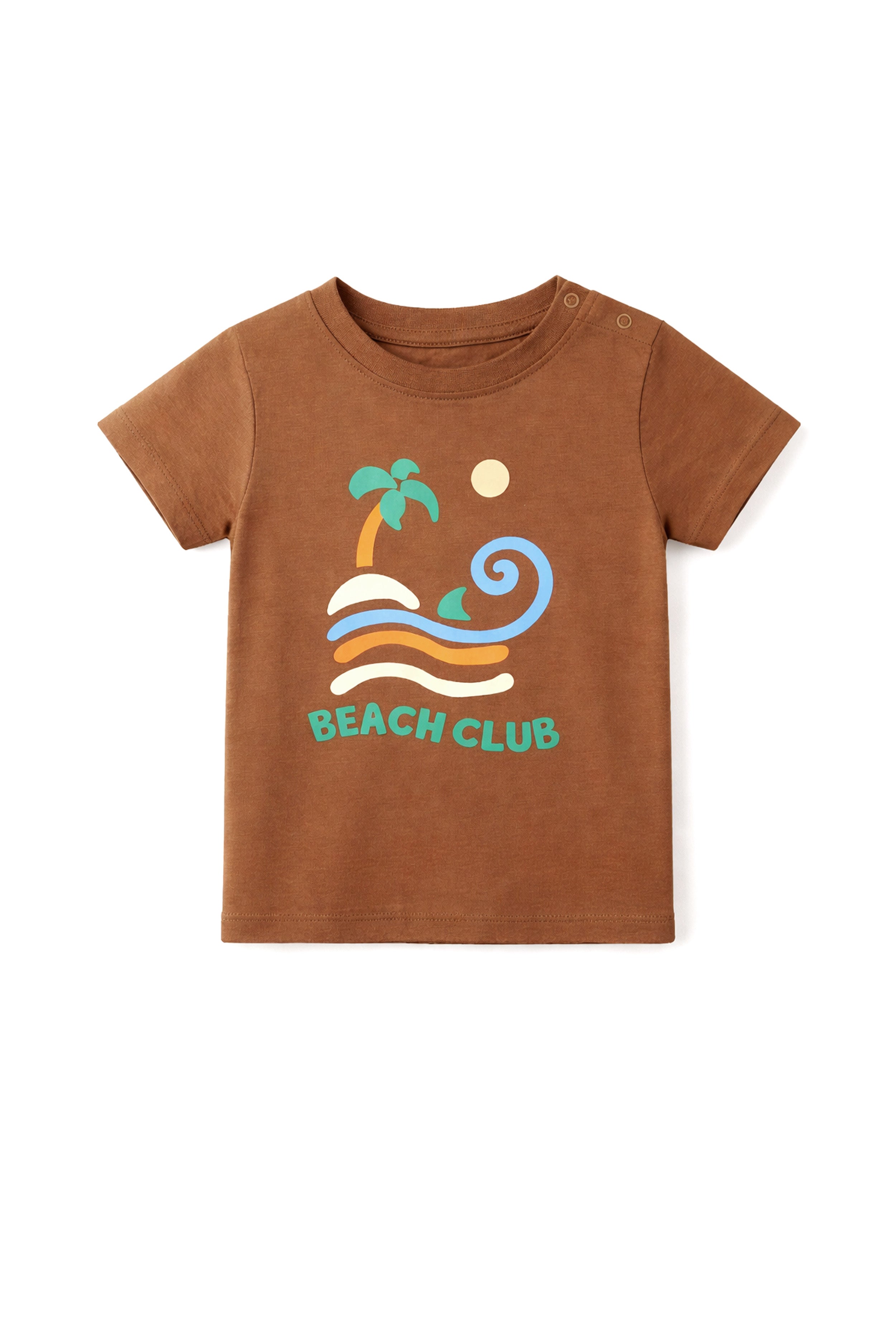 Nature-Inspired Cool | Nuberry Boy | Text Printed | T-Shirt | Brown
