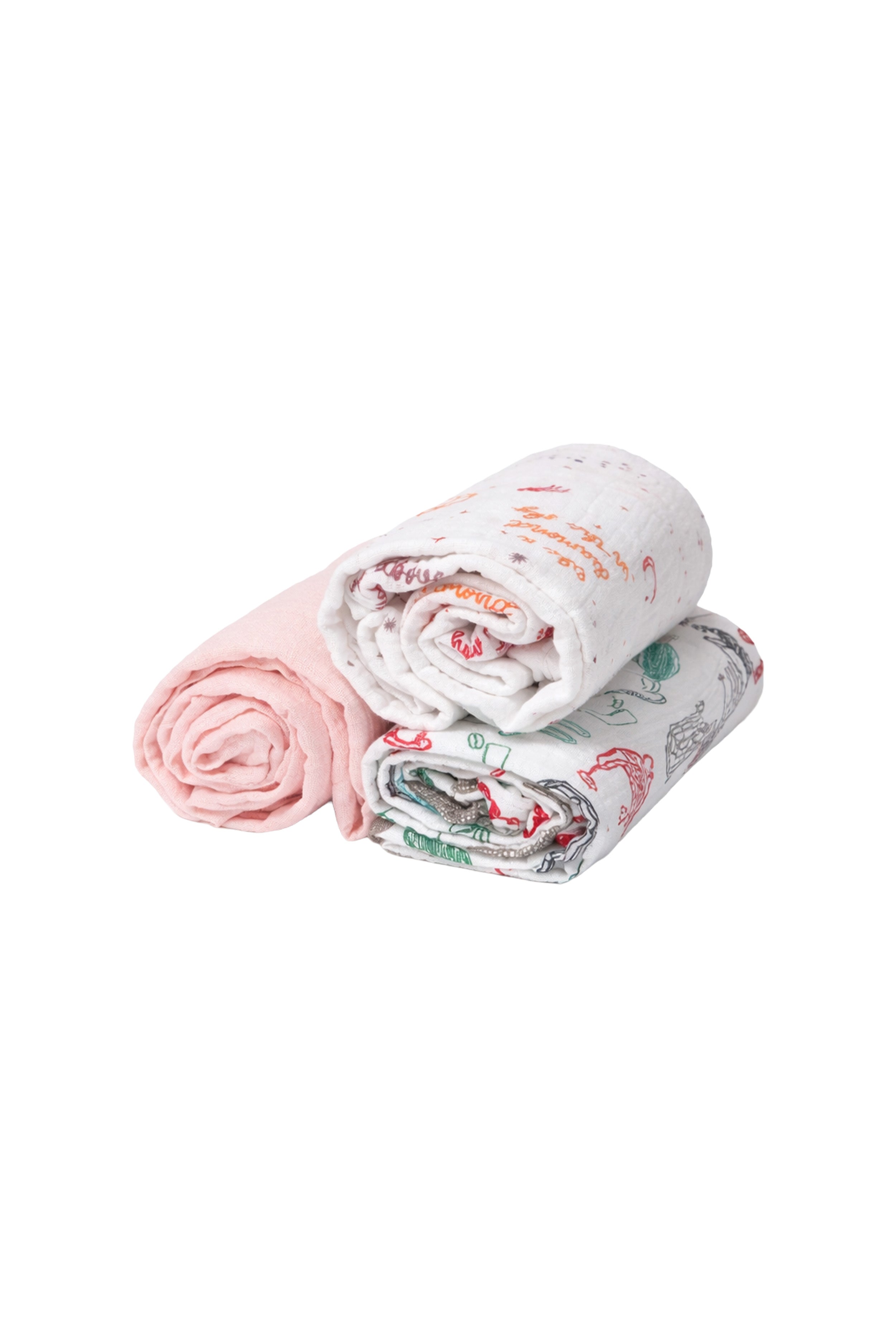 Pure Muslin Baby Swaddle  I Light as Air, Soft as Love - Pack of 3