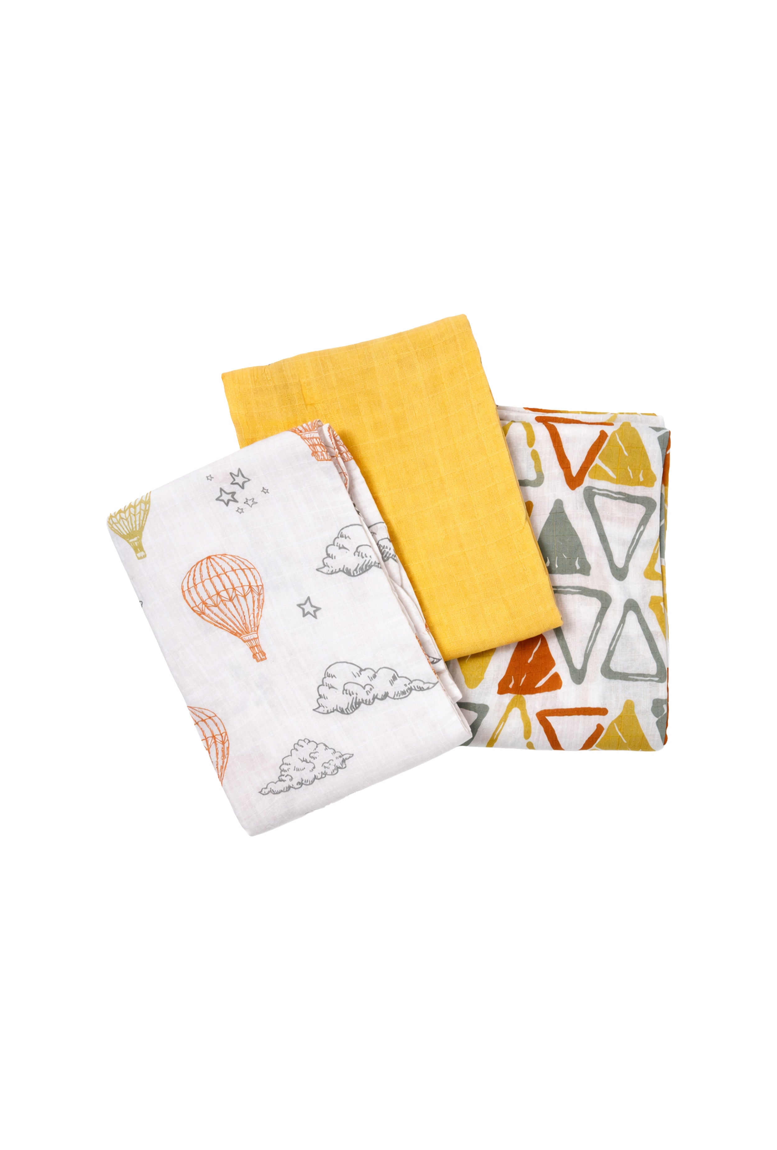 Light as Air, Soft as Love | Nuberry Baby Swaddle - Pack of 3