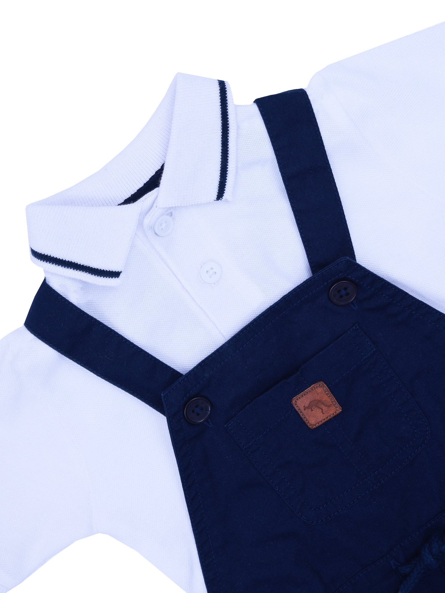 Navy Blue Dungaree Set for Boys