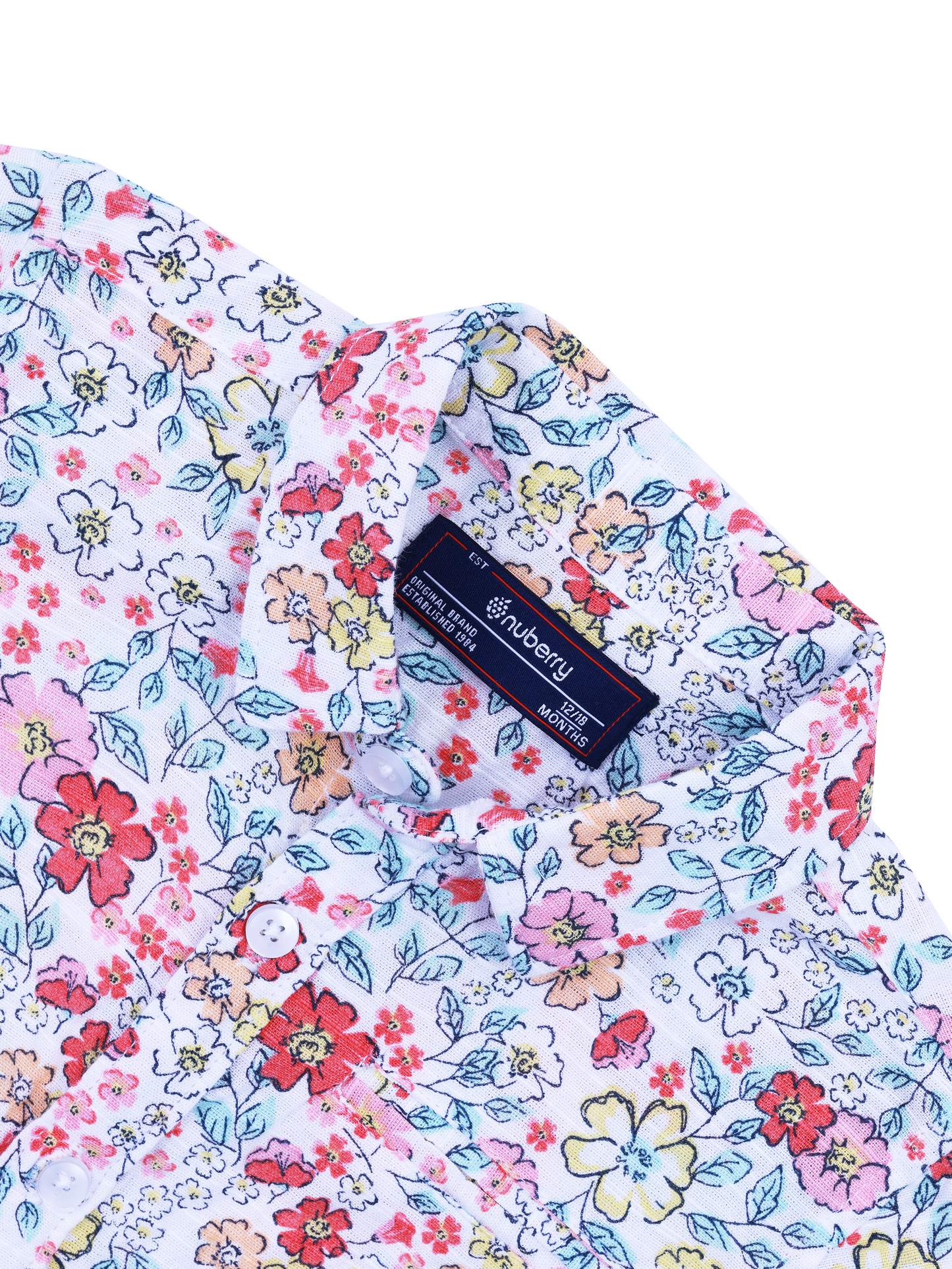 Floral Print Half Sleeve Shirt for Boys