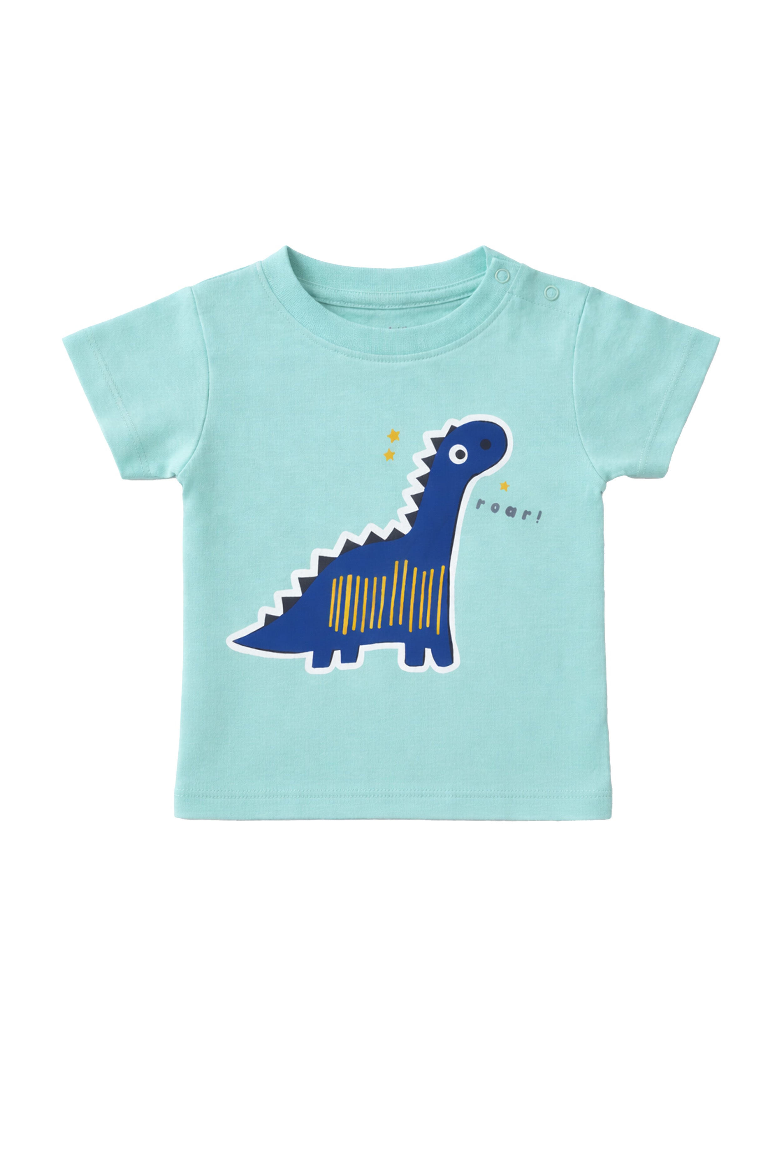 Little Explorer’s Favorite | Nuberry Dino Print Aqua Blue T-Shirt