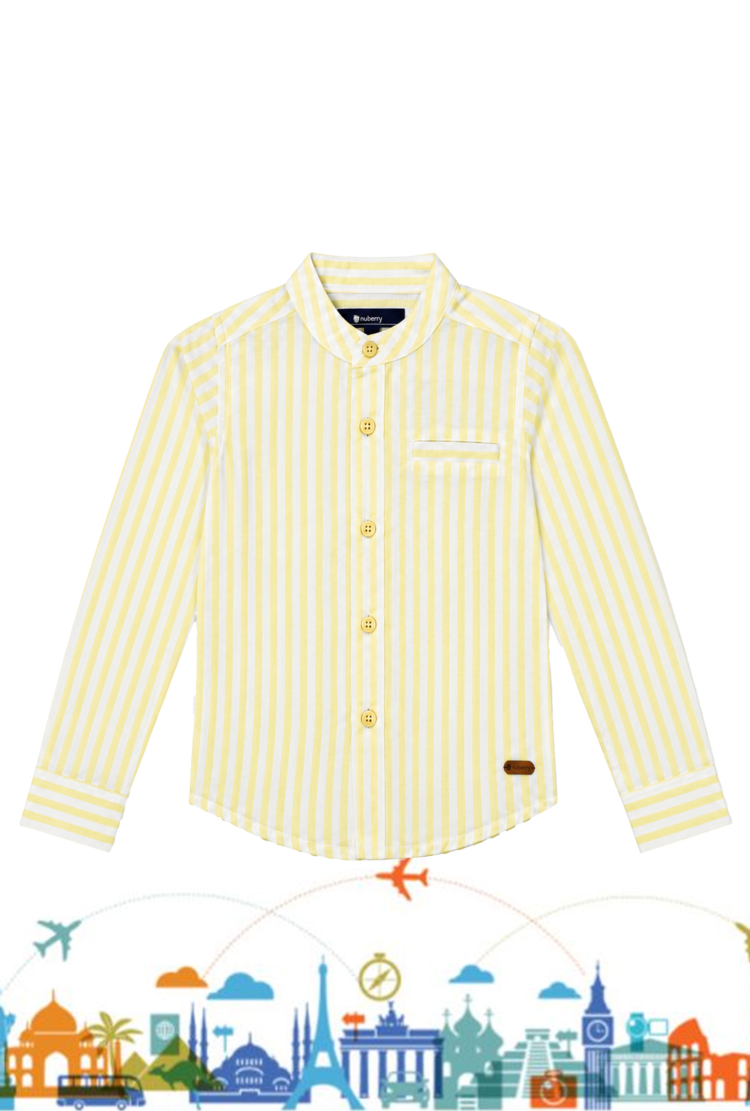 Nuberry Boys Full Sleeve Shirt | Classic Comfort with a Modern Touch