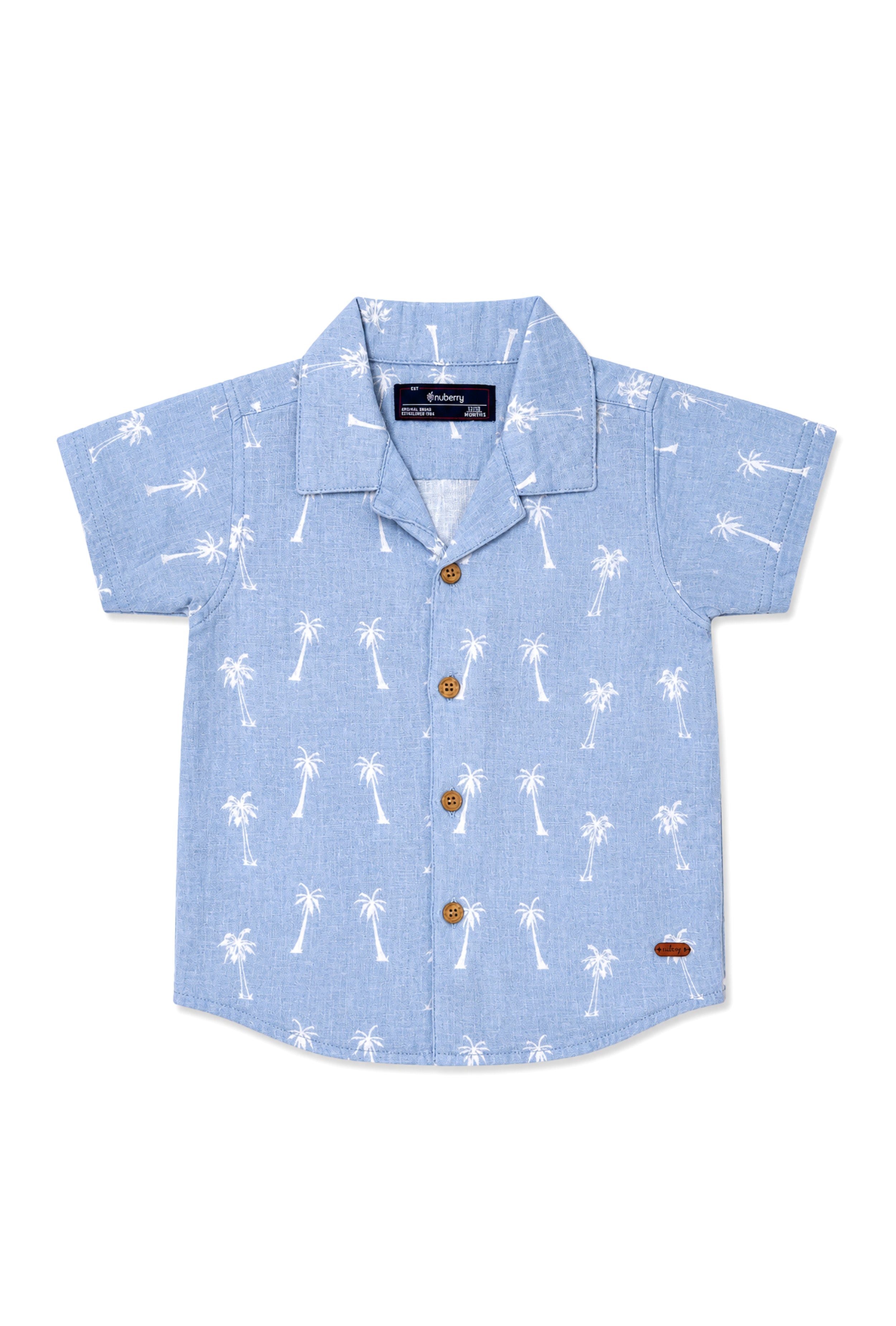 Nuberry Boys Half Sleeve Shirt | Playful Prints for Joyful Moments