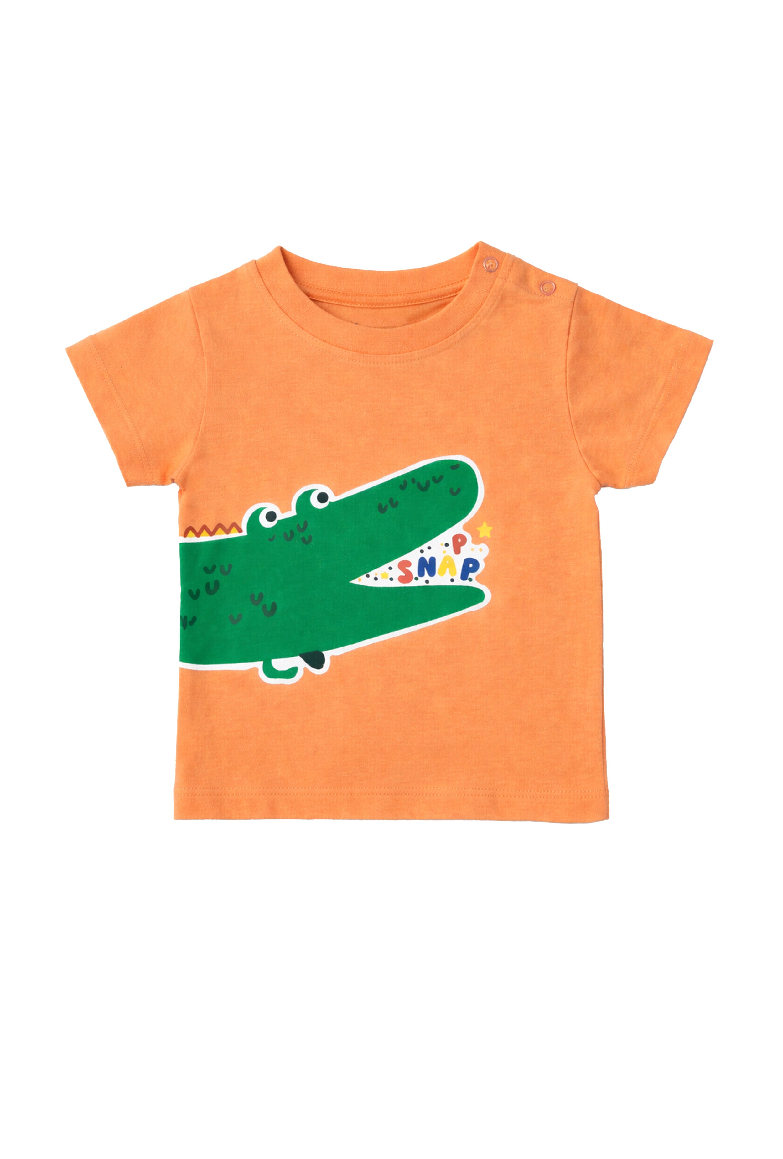Jungle Vibes Only | Nuberry Boy Crocodile Printed T-Shirt