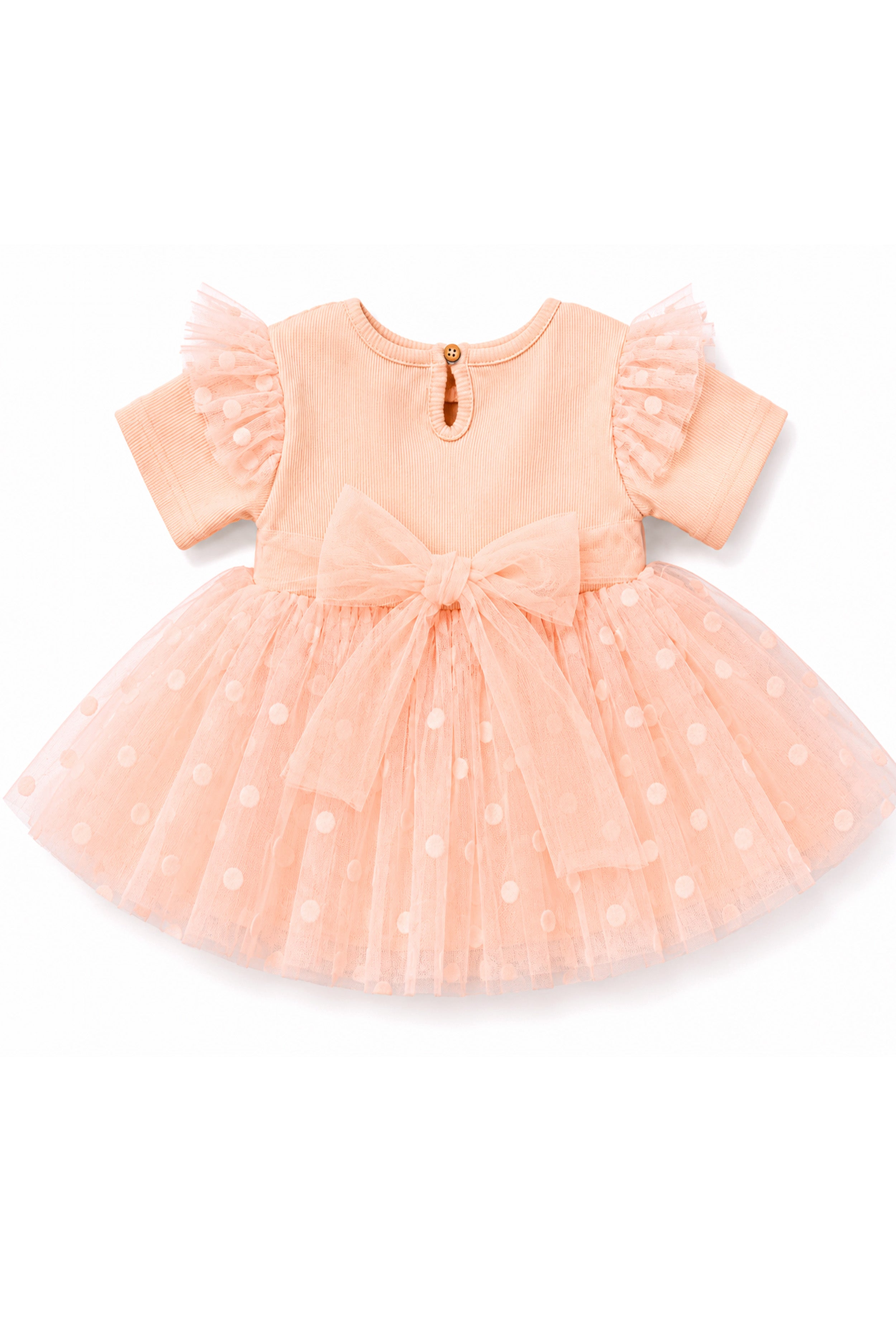 Nuberry Soft Mesh Baby Girl Party Frock | A Little Dress for Her Biggest Smiles