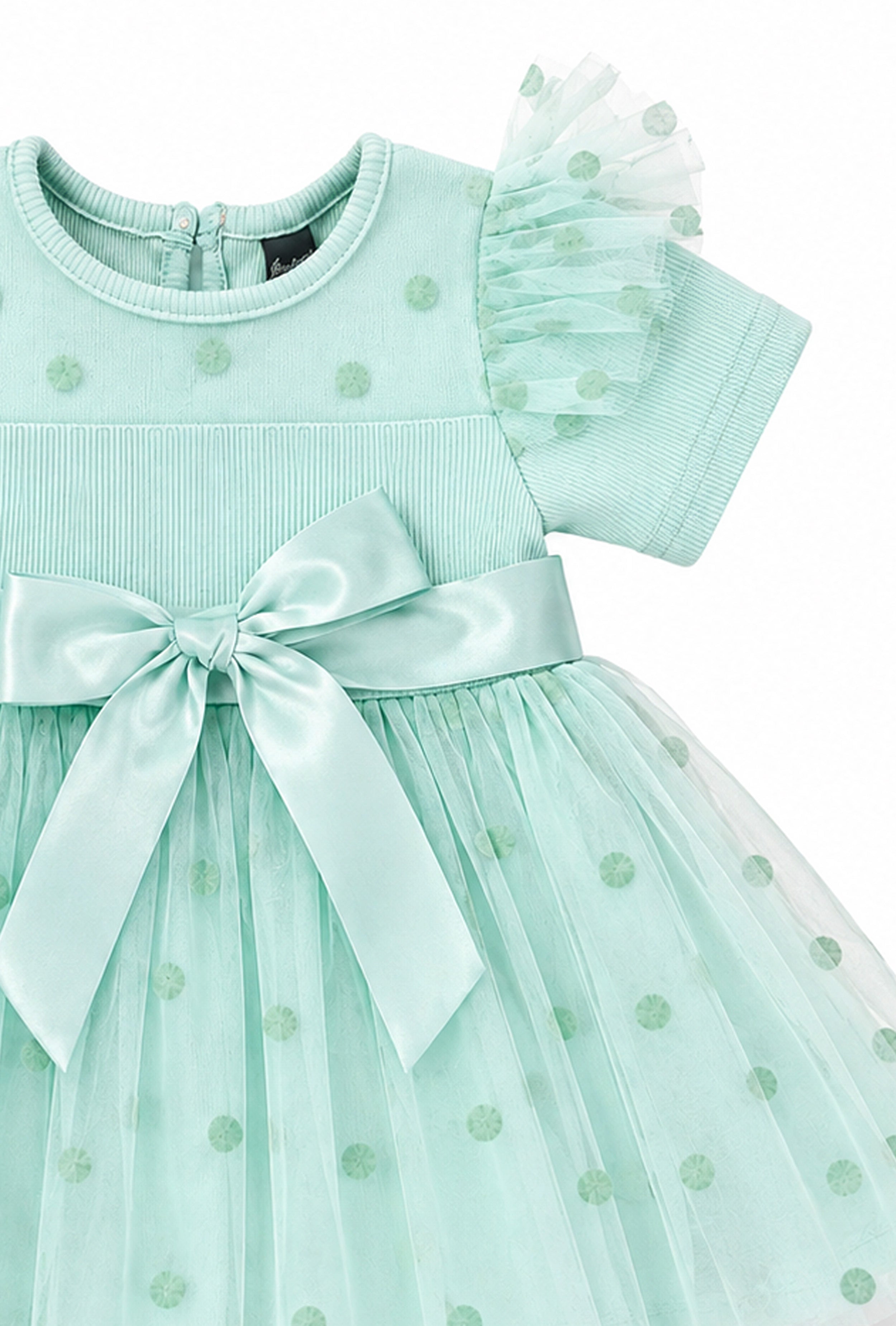 Nuberry Soft Mesh Baby Girl Party Frock | A Little Dress for Her Biggest Smiles