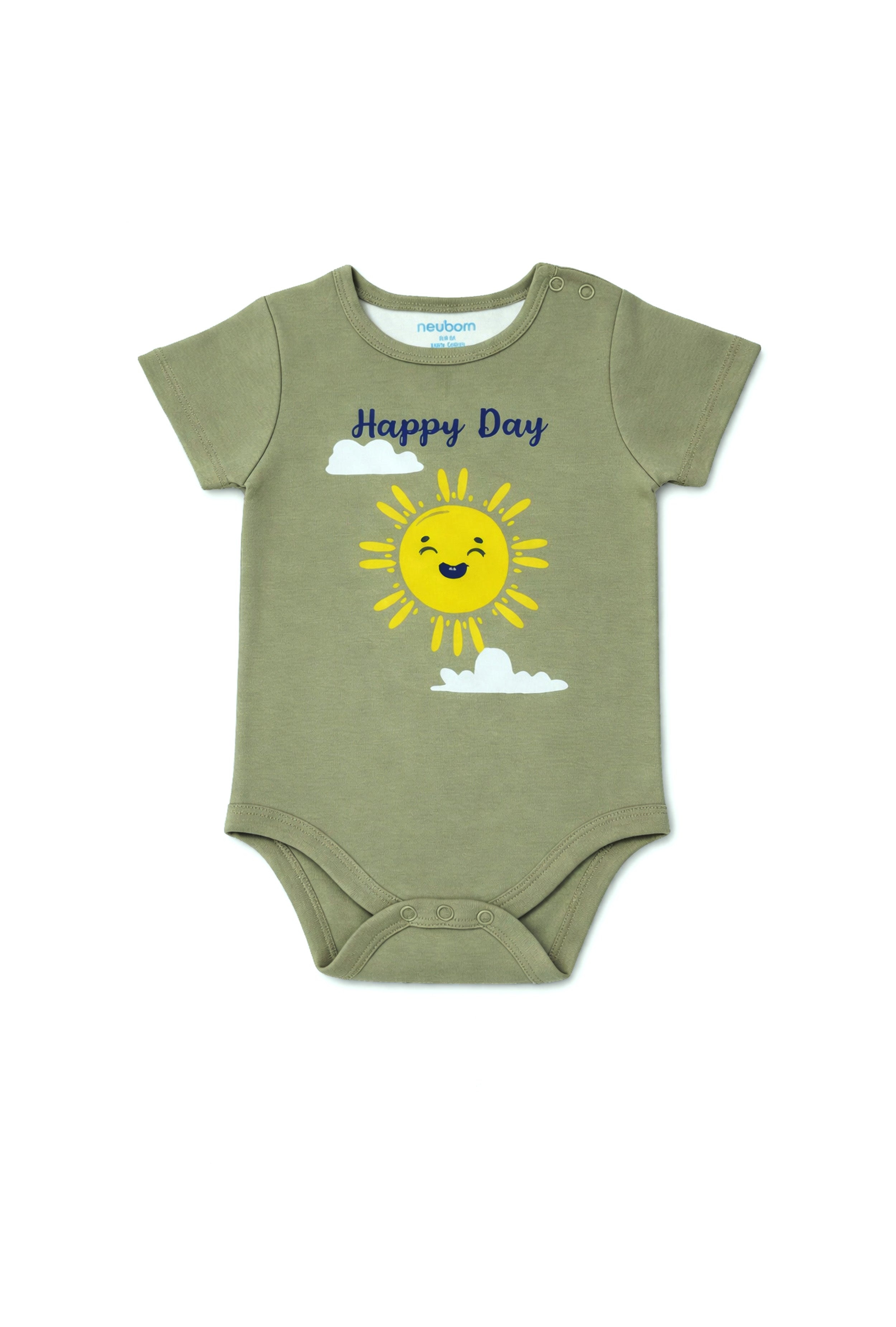 Gentle on Baby Skin | Trusted by Parents | Nuberry Unisex Bodysuit Set of 2