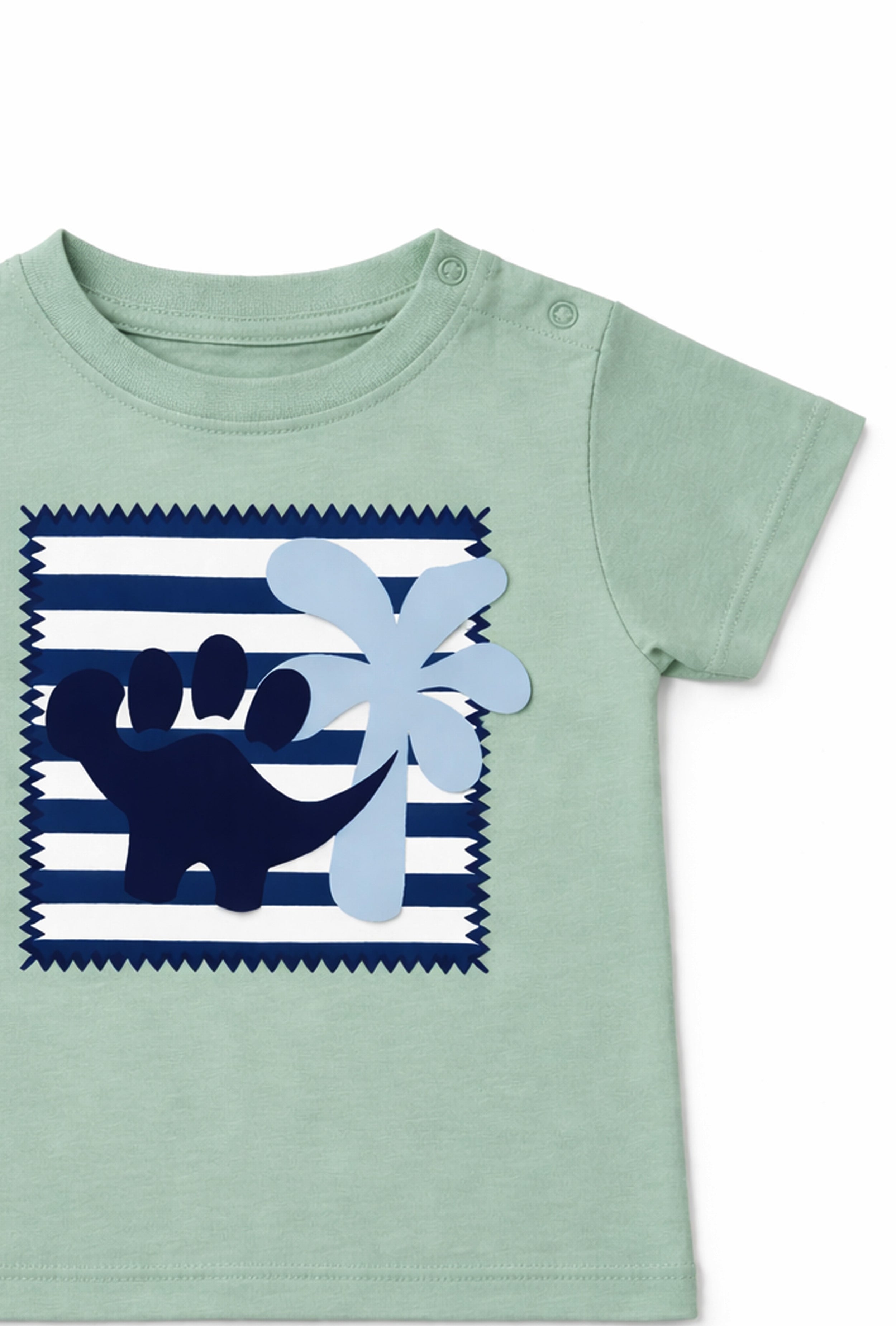 Tiny Roars, Big Style | Nuberry Mint Green Dino T-Shirt