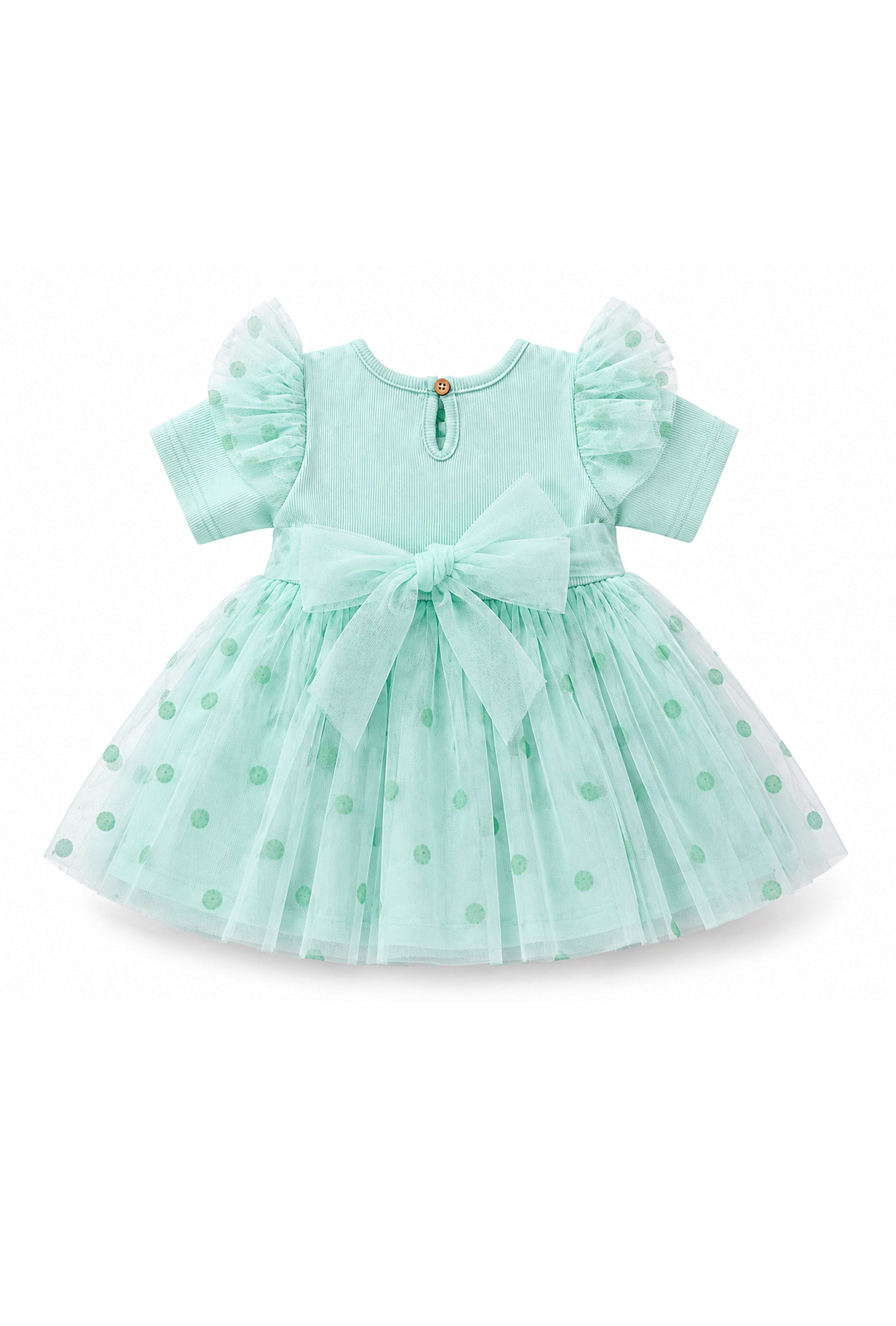 Nuberry Soft Mesh Baby Girl Party Frock | A Little Dress for Her Biggest Smiles