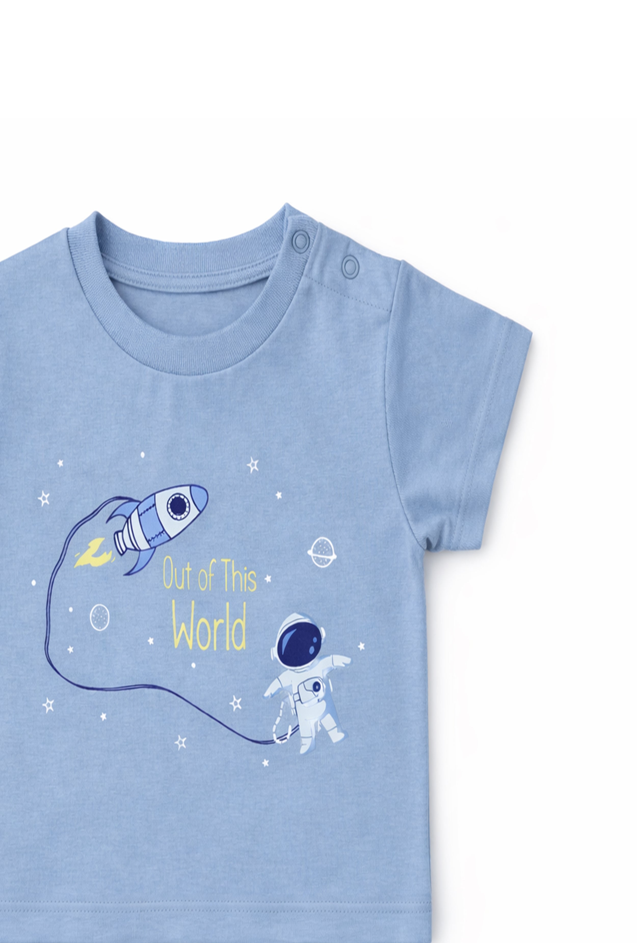 Nuberry Boy T-Shirt | Spaceship Print - Neubaby Stores