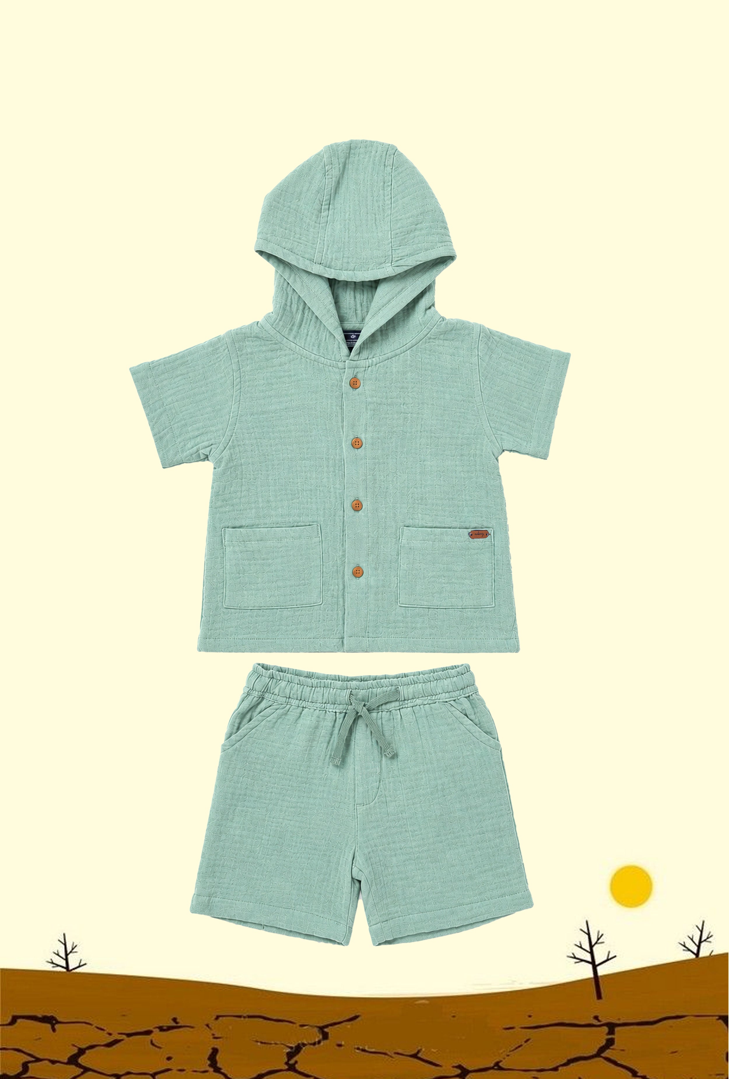 Nuberry Boys Hooded Cords Set | Made for Little Explorers