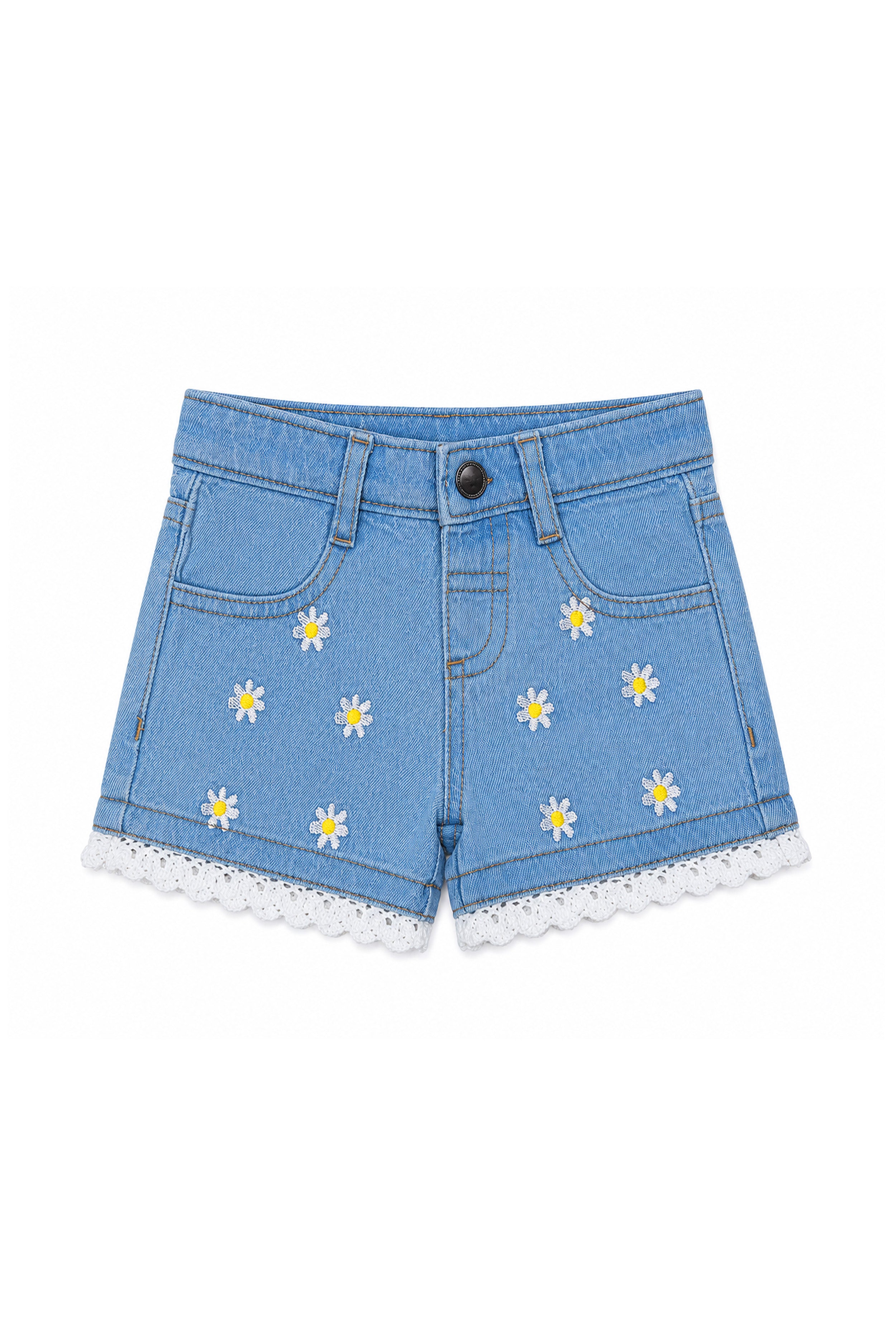 Nuberry Little Explorer Girls Denim Shorts | Soft, Comfy & Stylish