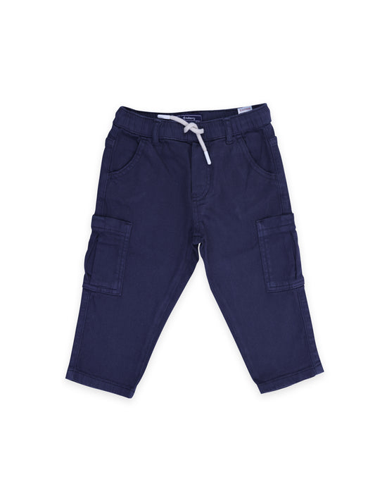 Black Cargo Pants for Boys by Nuberry