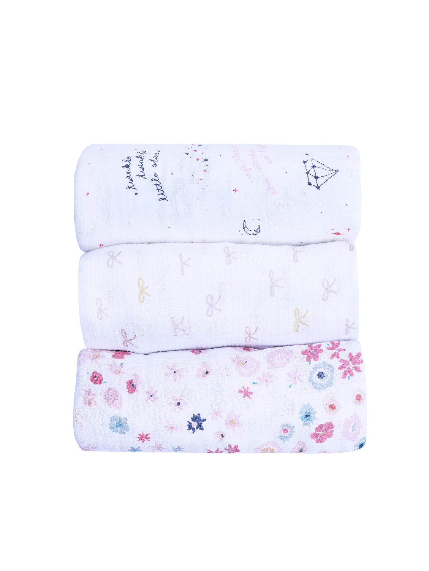 Set of 3 Muslin Swaddles