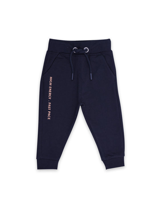 Pure Cotton Black Jogger Pants for Boys