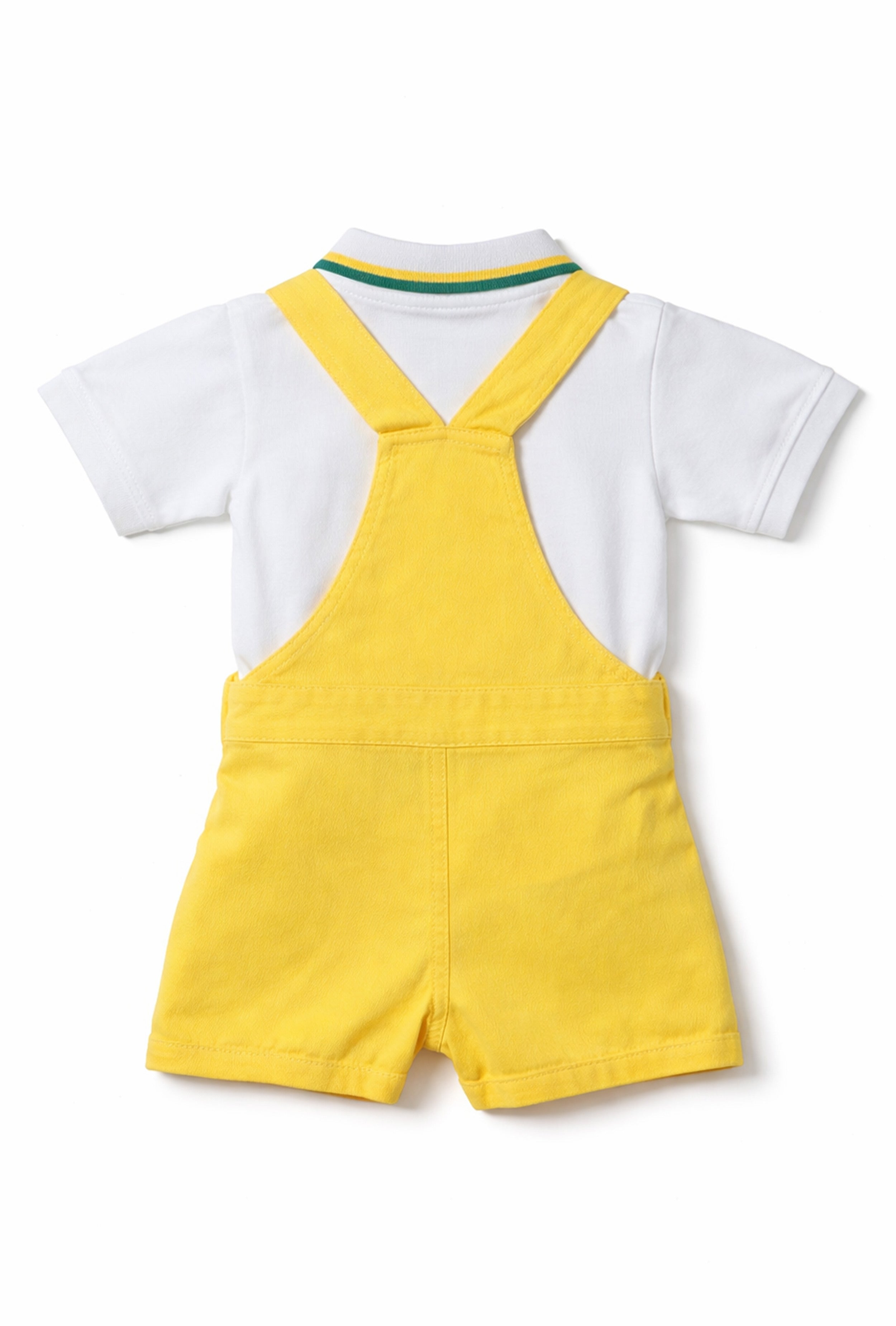 Nuberry Boys Dungaree | Soft & Breathable | Yellow