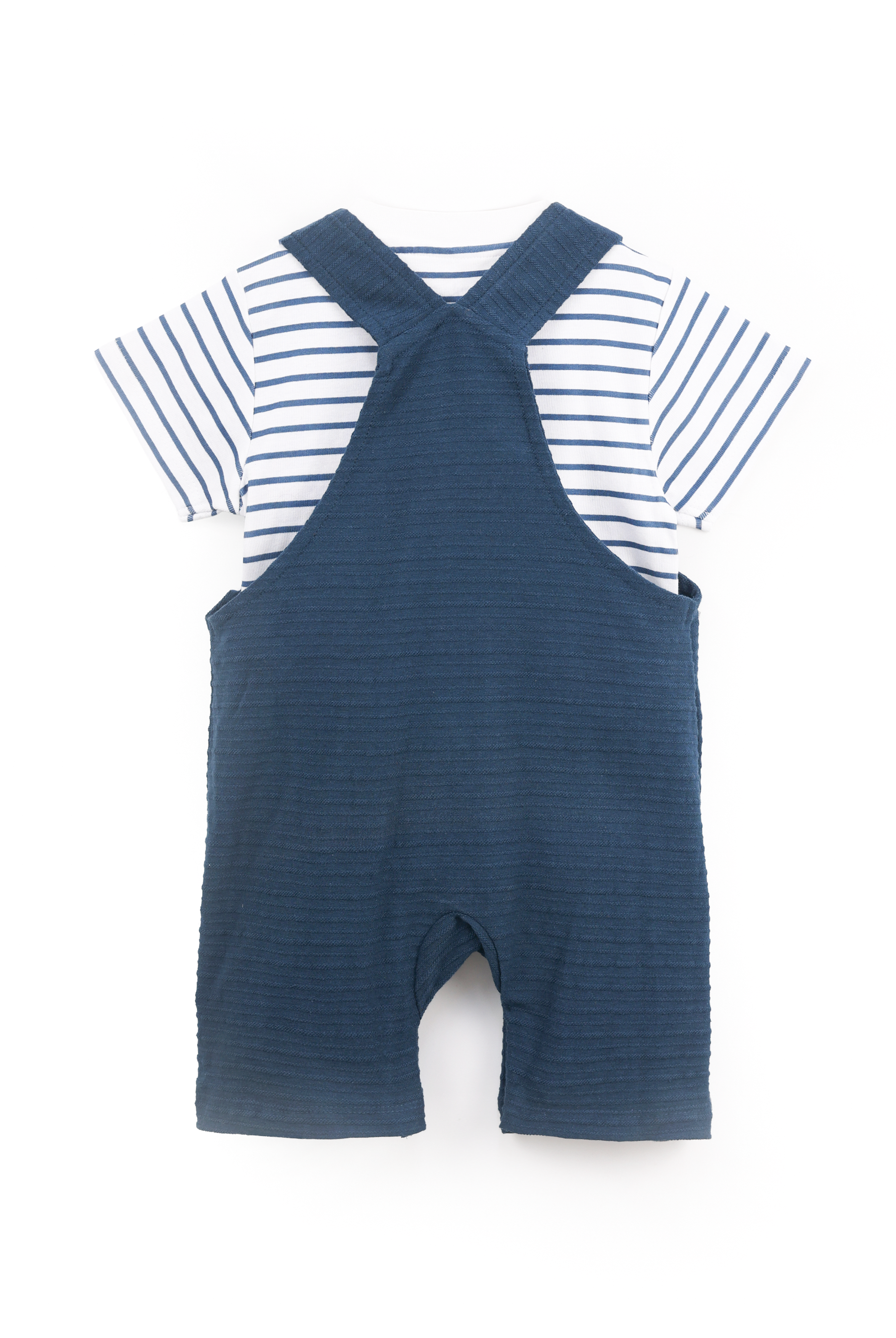 NUBERRY KIDS - BOY JACQUARD DUNGAREE NAVY BLUE