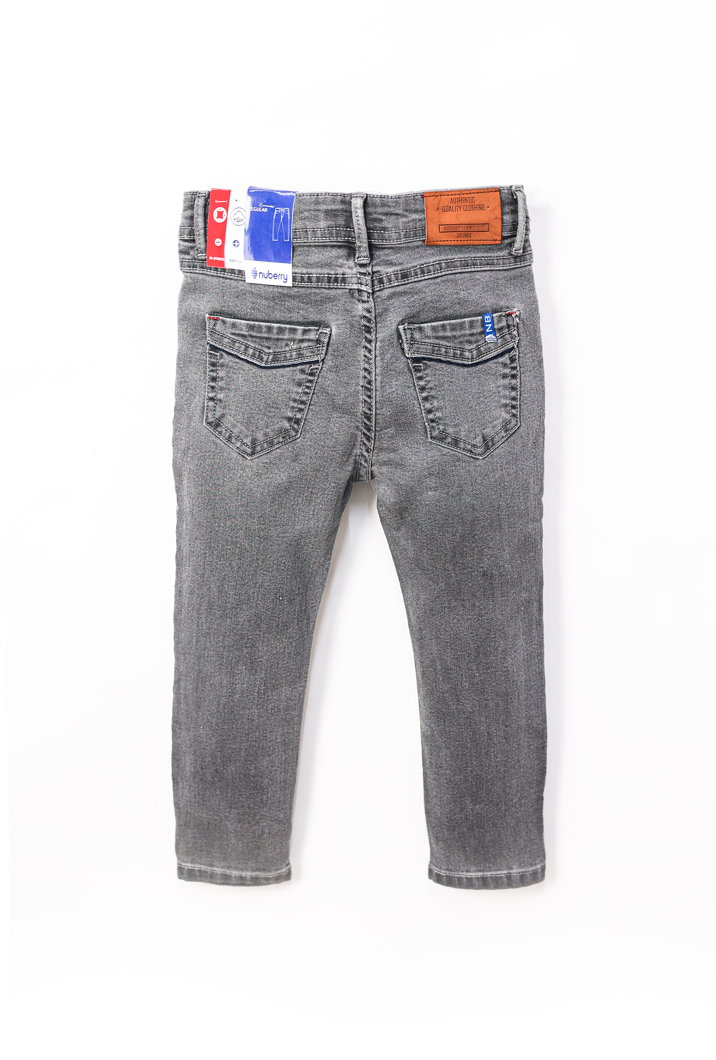 NUBERRY BOY DENIM PANT GRAY