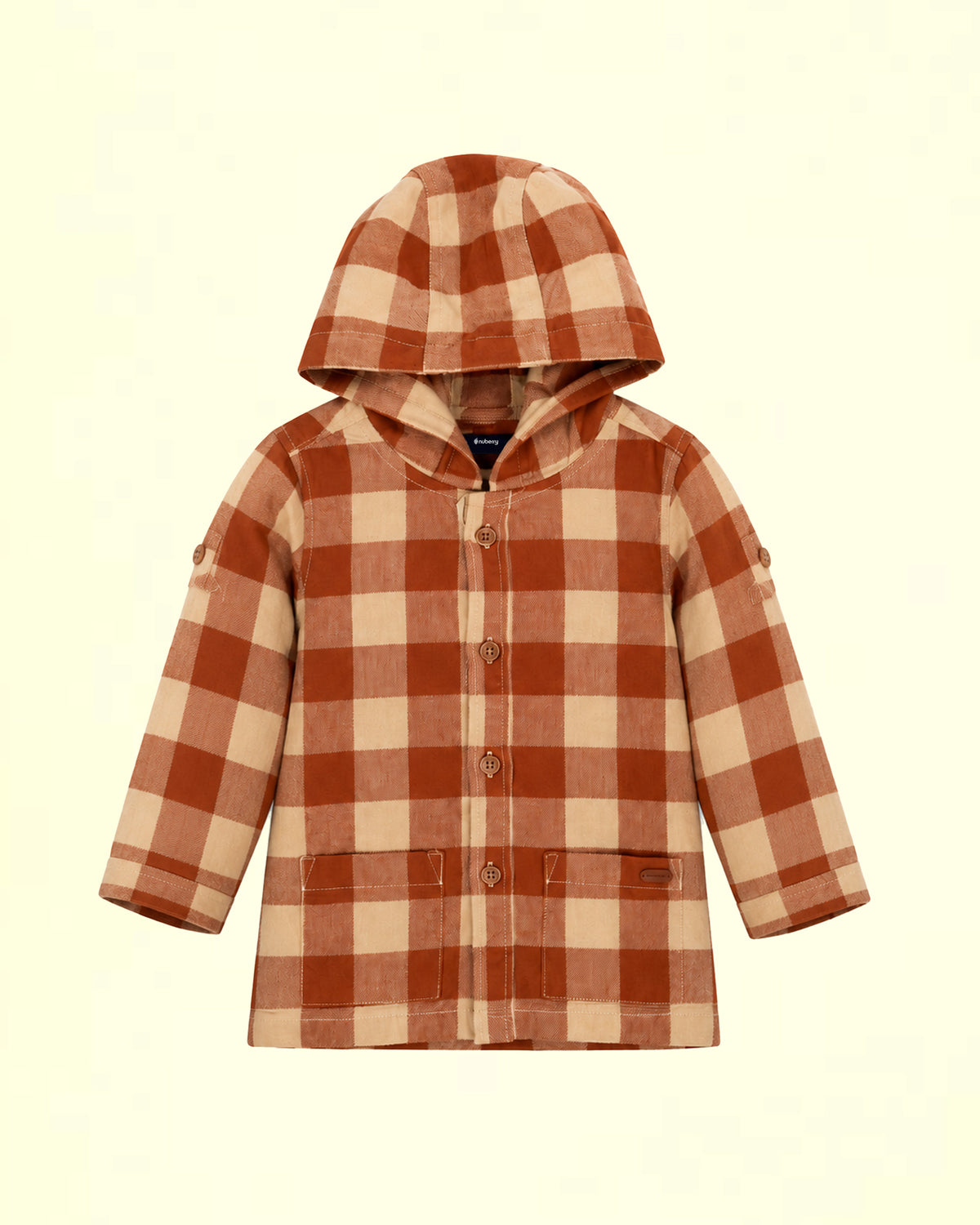 Nuberry Boys Hooded Checked Shirt