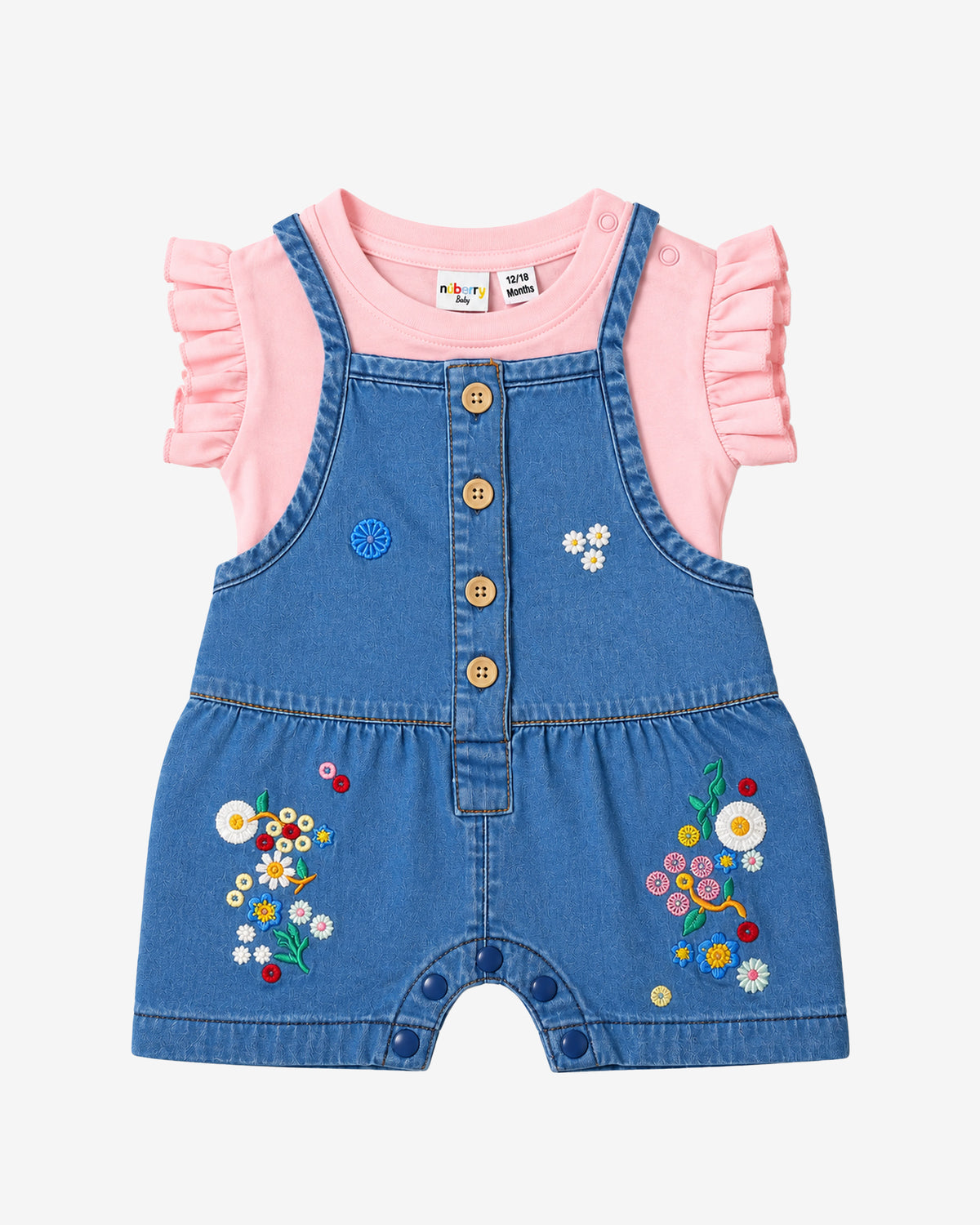 Nuberry Girl Dungaree | Soft, Breathable & Comfortable