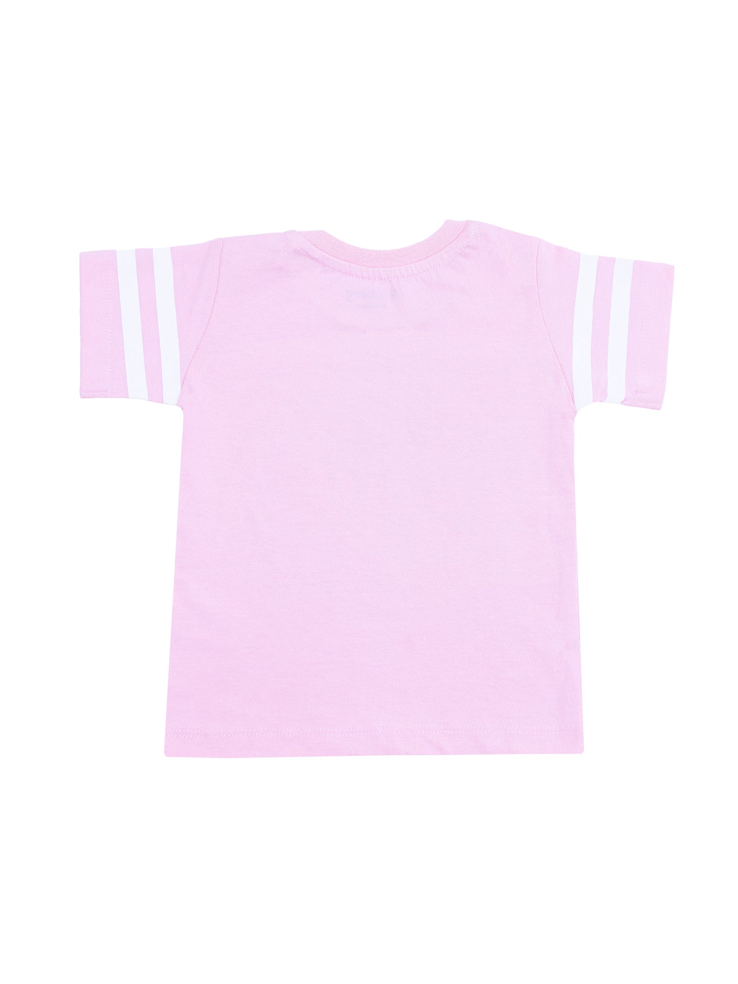 Light Pink Textured T-Shirt for Boys